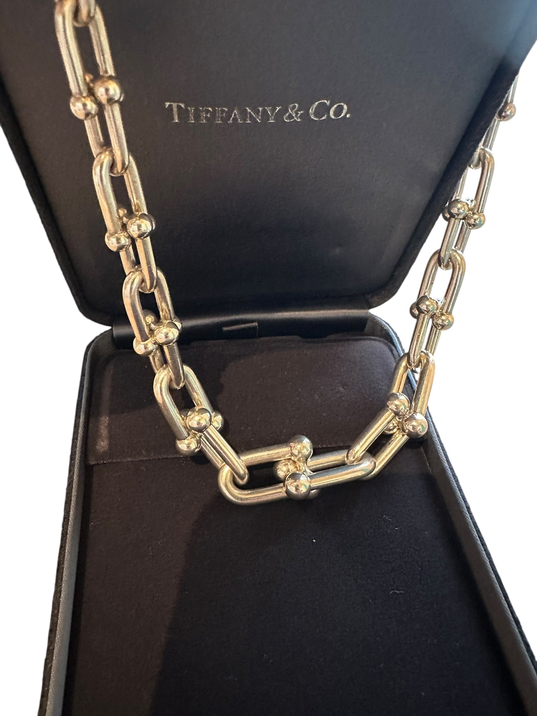 Tiffany Tiffany Hardwear Graduated Stirling Silver Necklace - in box