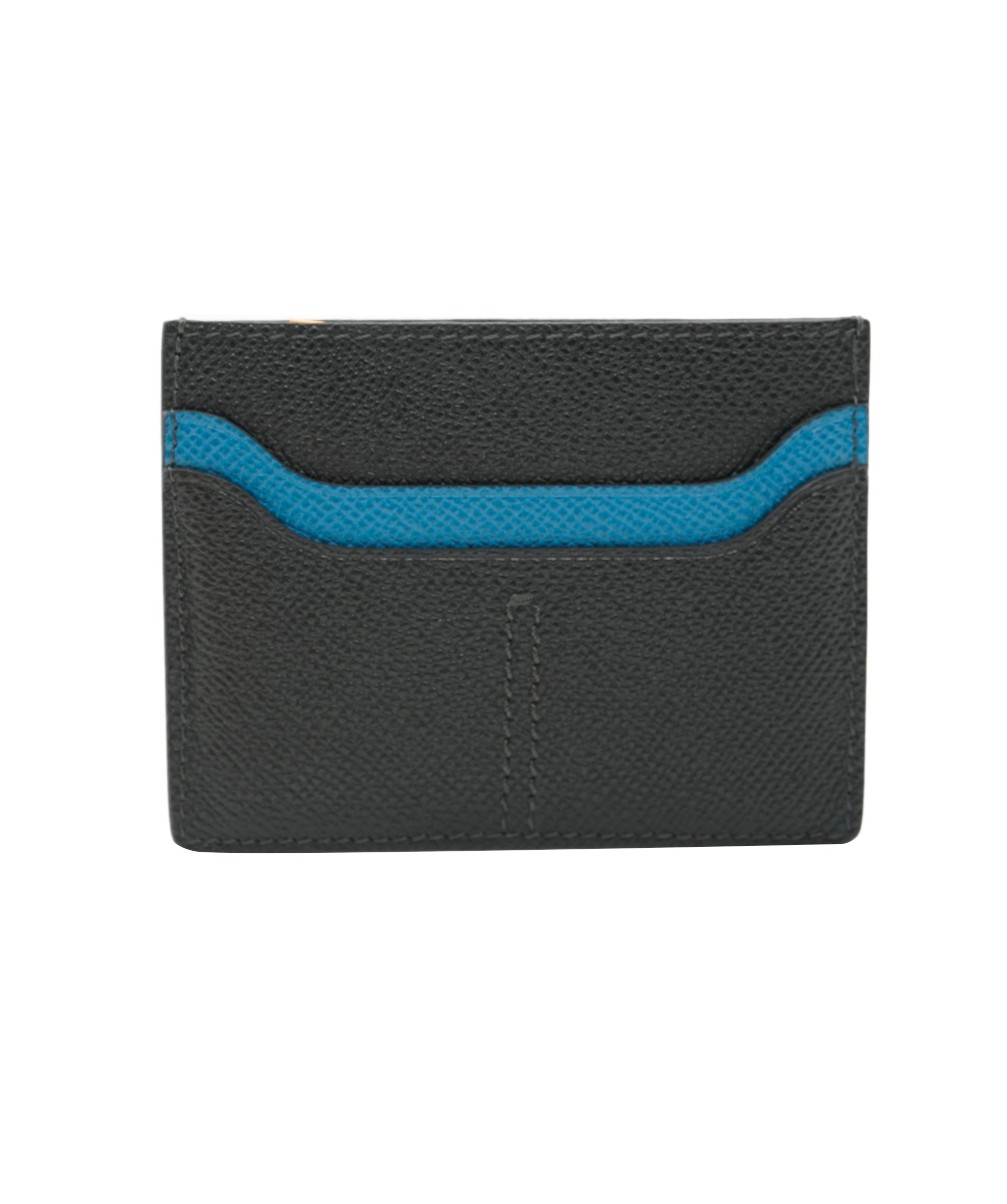 Tod's Tod's Leather Wallet Card Holdert in Navy Blue and Aqua Blue AKC0098