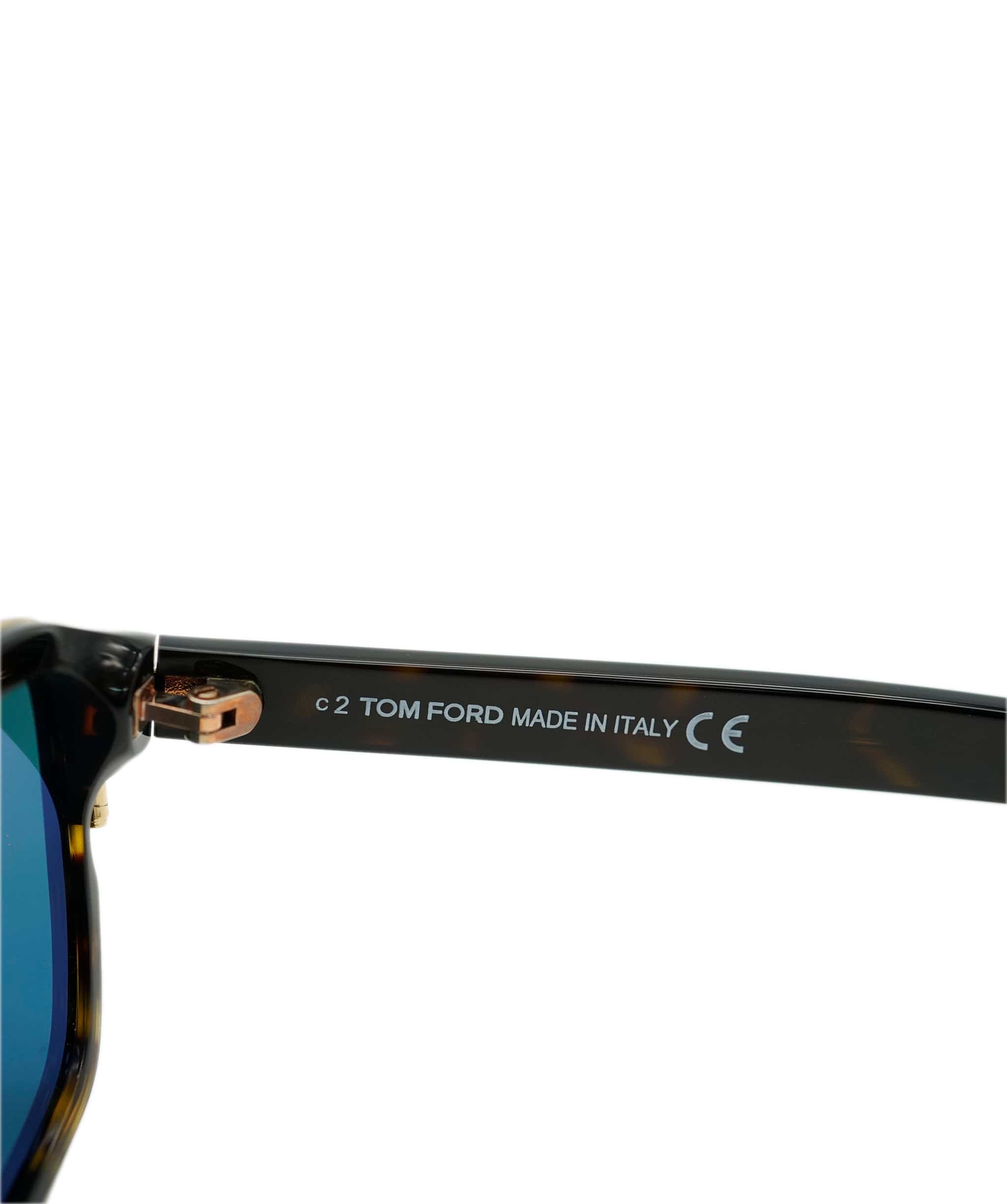 Tom Ford Tom Ford Mens Gold Square Brown Green Sunglasses Anders TF 780 52N ANL0012