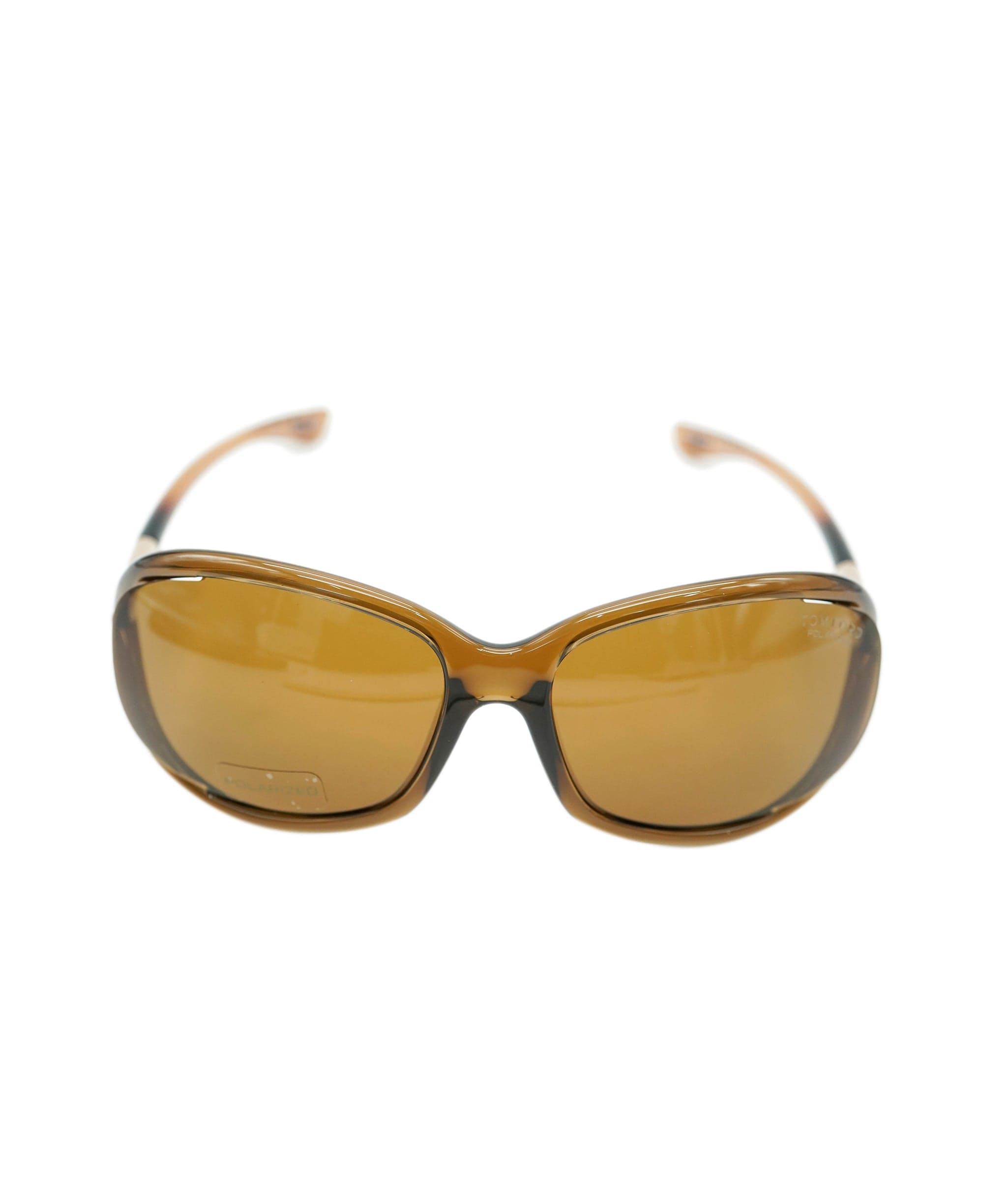 Tom Ford Tom Ford Sunglasses Jennifer Polarized Brown Gold Wrap Designer FT0008 TF8 48H ANL0009
