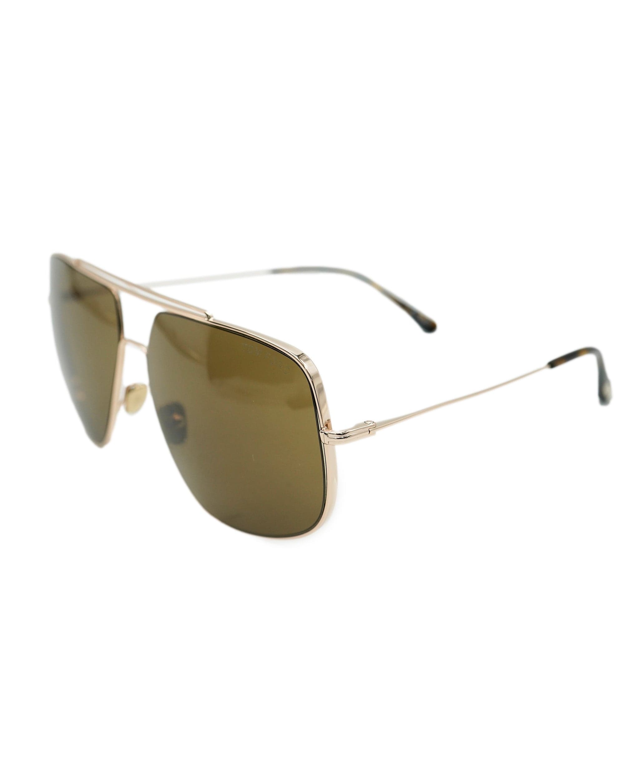 Tom Ford Tom Ford Sunglasses Liam Gold Brown Square Navigator Pilot FT0927 TF 927 28J ANL0006