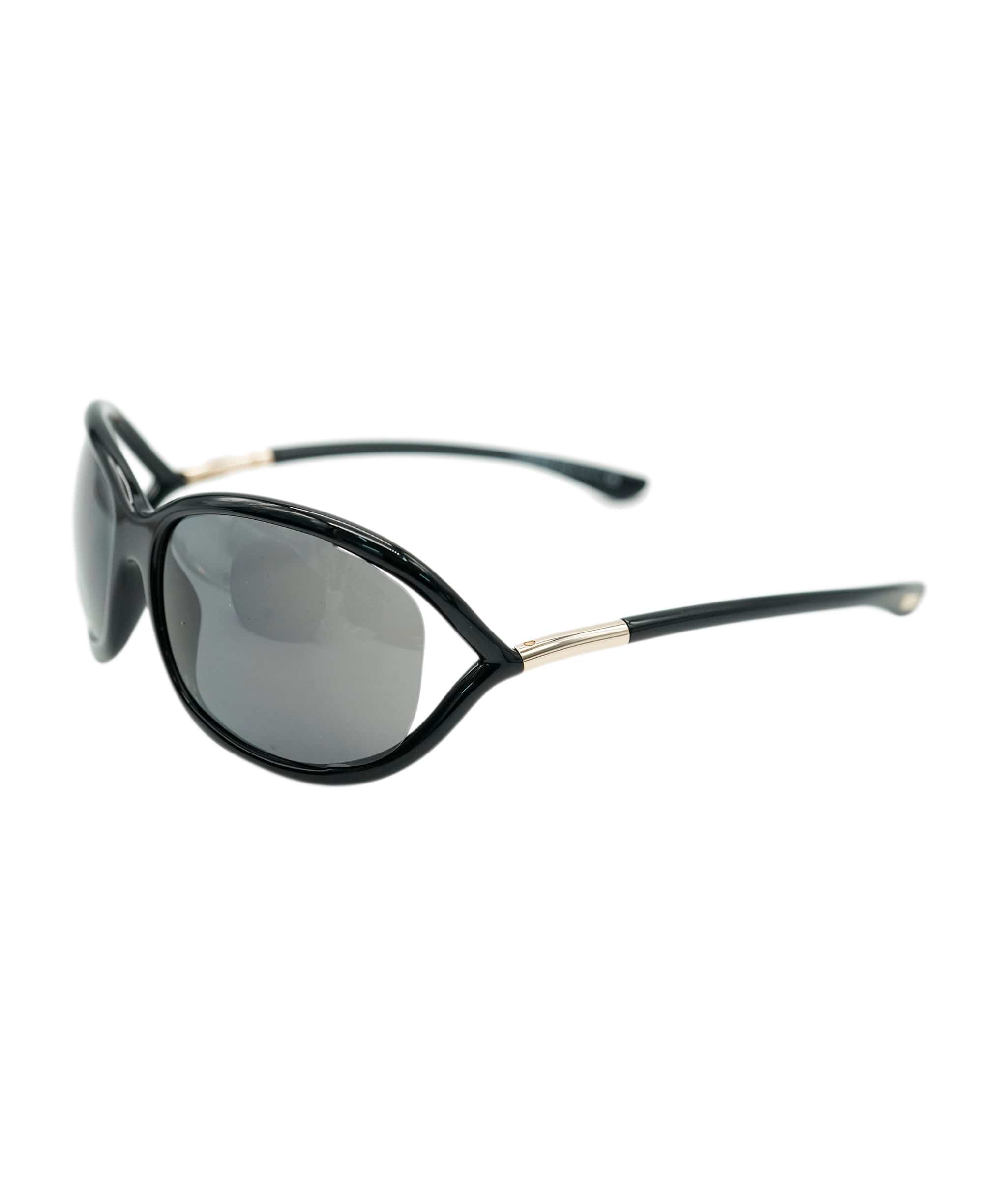 Tom Ford Tom Ford Womens Black Gold Polarized Sunglasses Jennifer TF 8 01D ANL0015