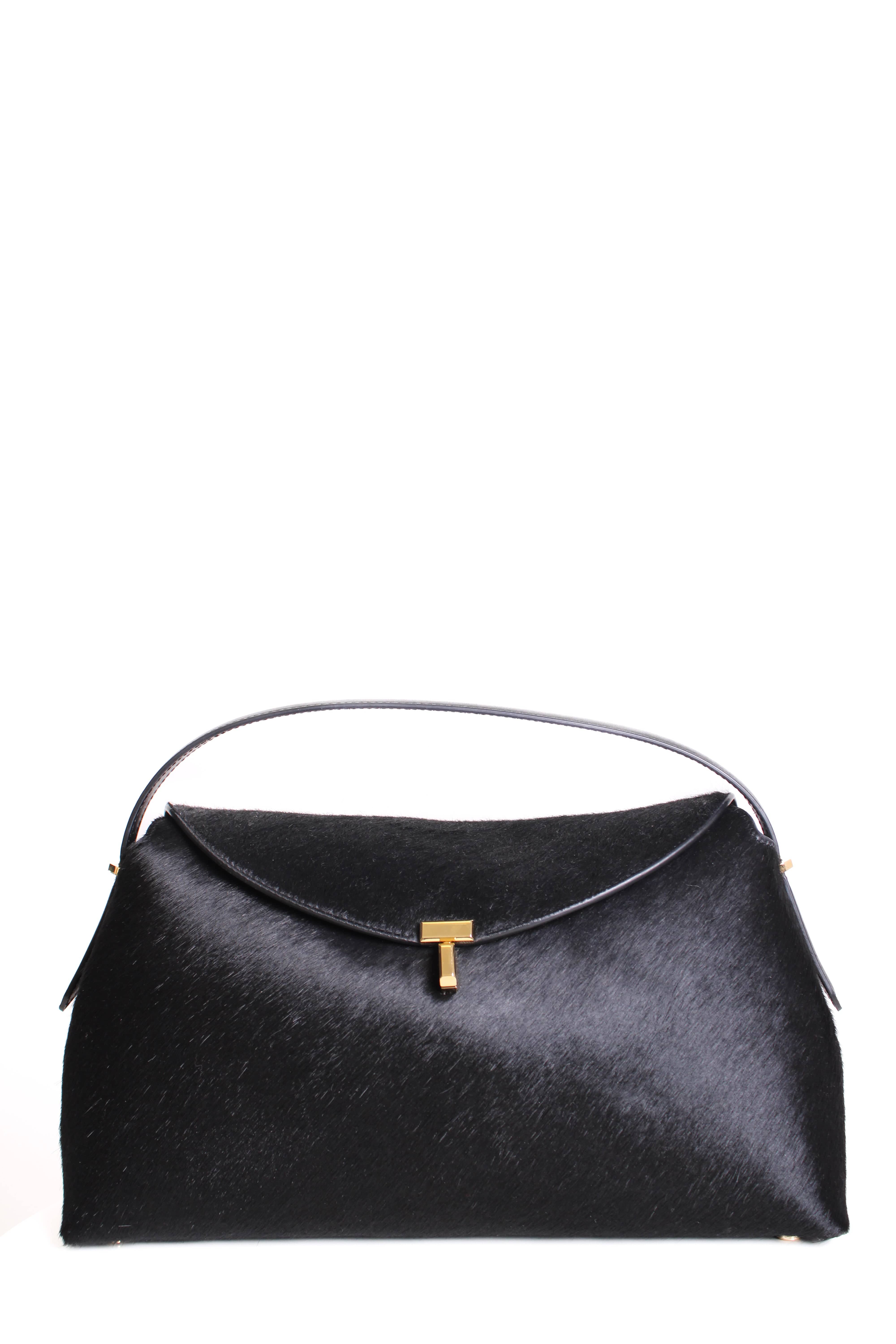 Toteme Toteme T Lock Pony Hair Bag Black