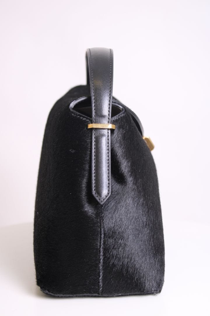 Toteme Toteme T Lock Pony Hair Bag Black