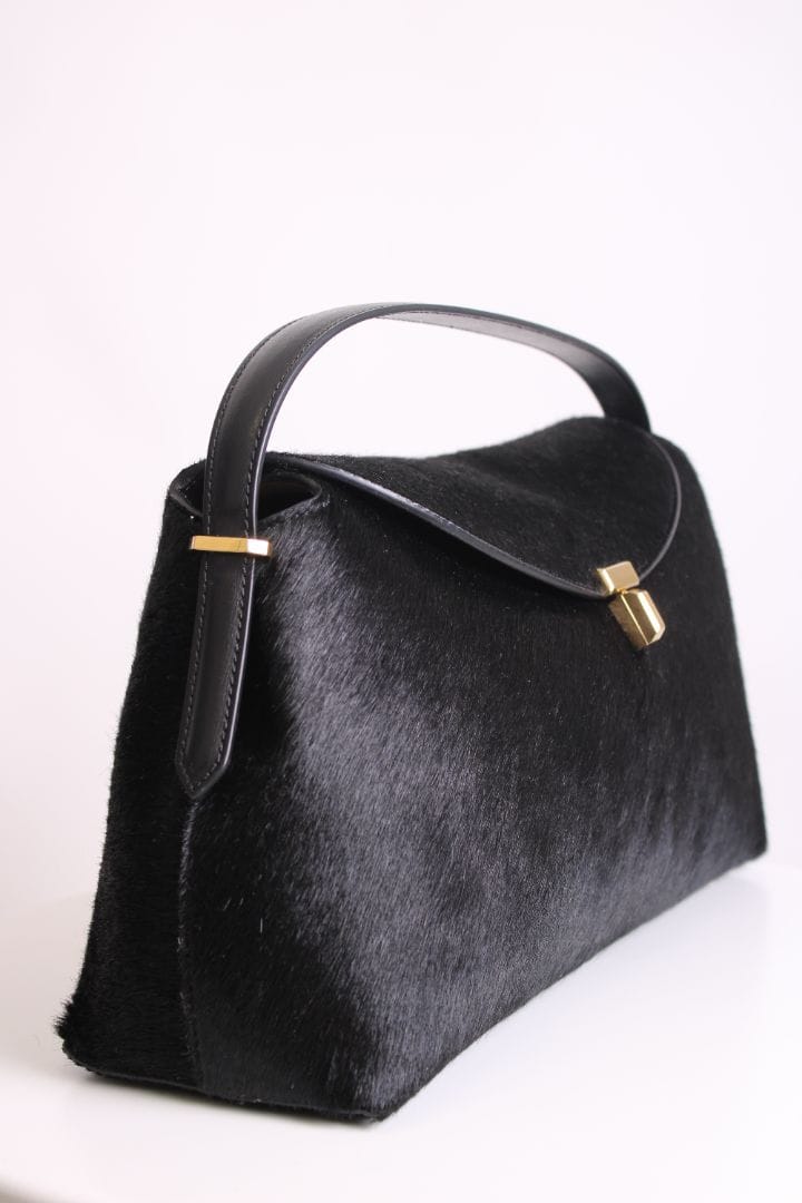 Toteme Toteme T Lock Pony Hair Bag Black