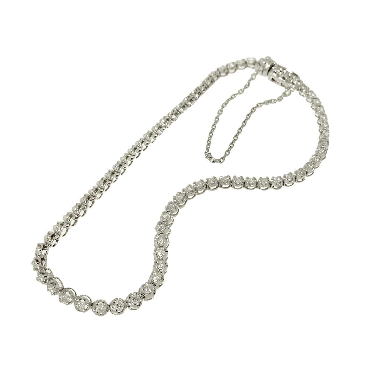 Unbranded Diamond 1.00ct Bracelet 18K K18 WG White Gold 750 90295039