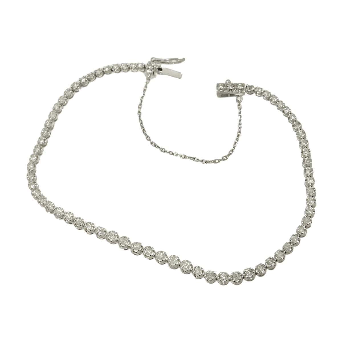 Unbranded Diamond 1.00ct Bracelet 18K K18 WG White Gold 750 90295039