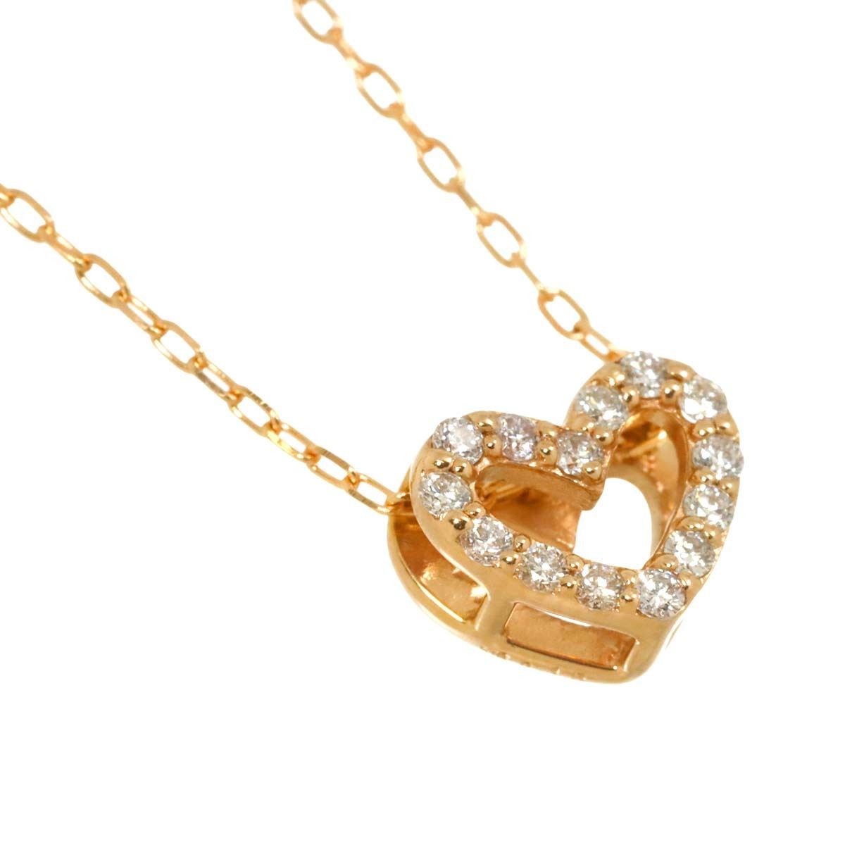 Unbranded Diamond 0.15ct Necklace 18K Pink Gold 750 90293450