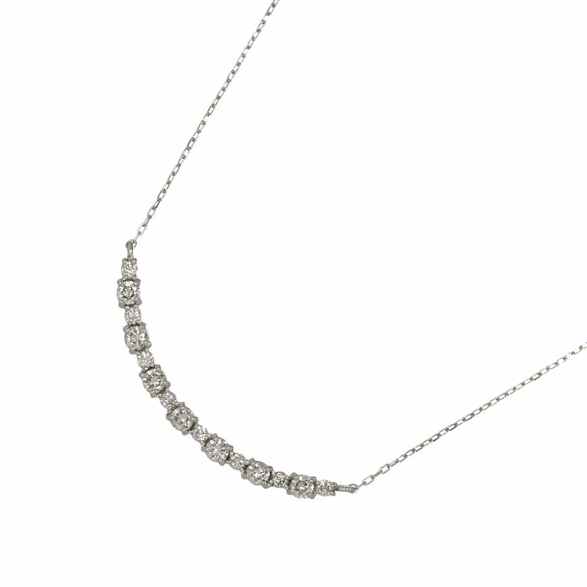 Unbranded Diamond 0.50ct Necklace 18K WG White Gold 750 90300439