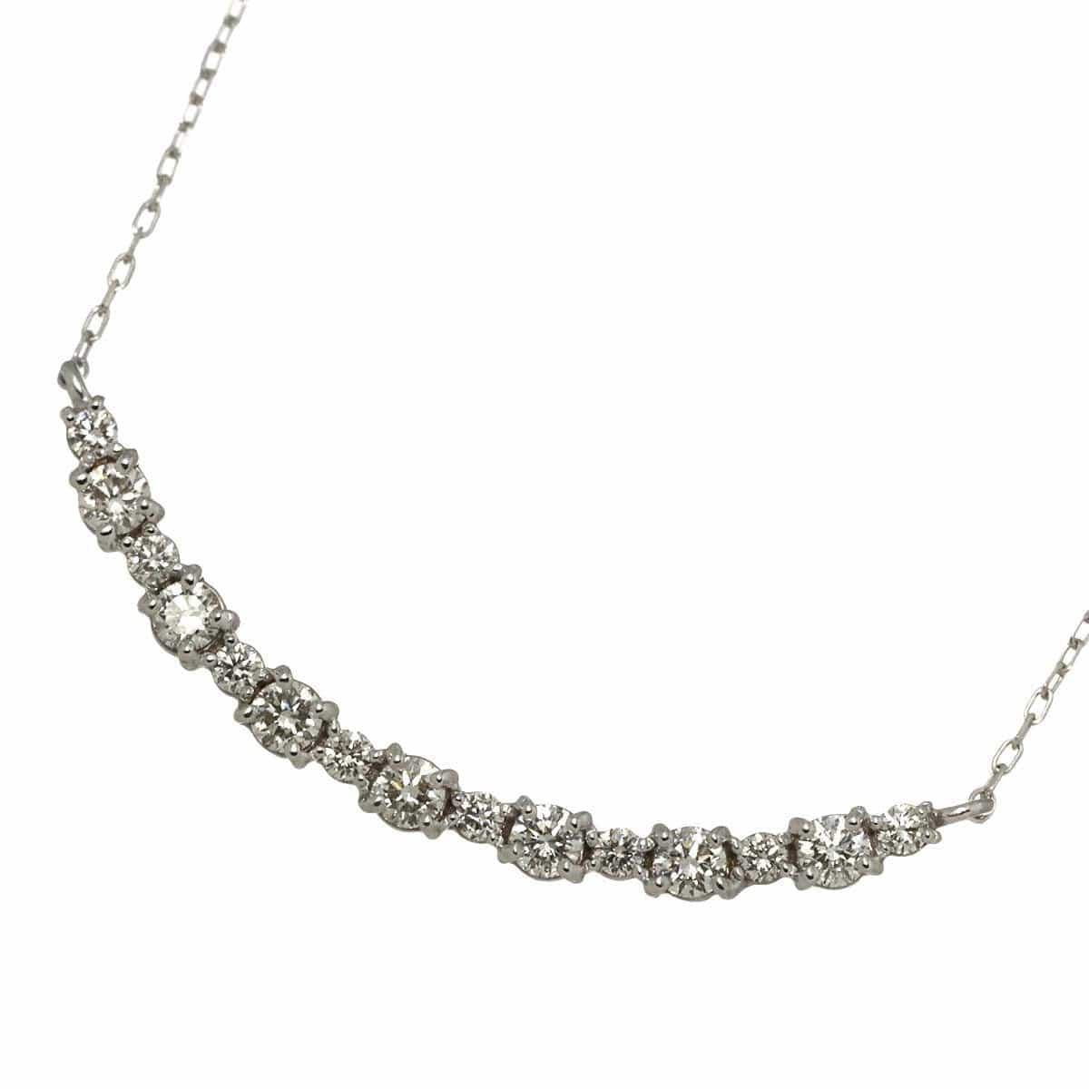 Unbranded Diamond 0.50ct Necklace 18K WG White Gold 750 90300439