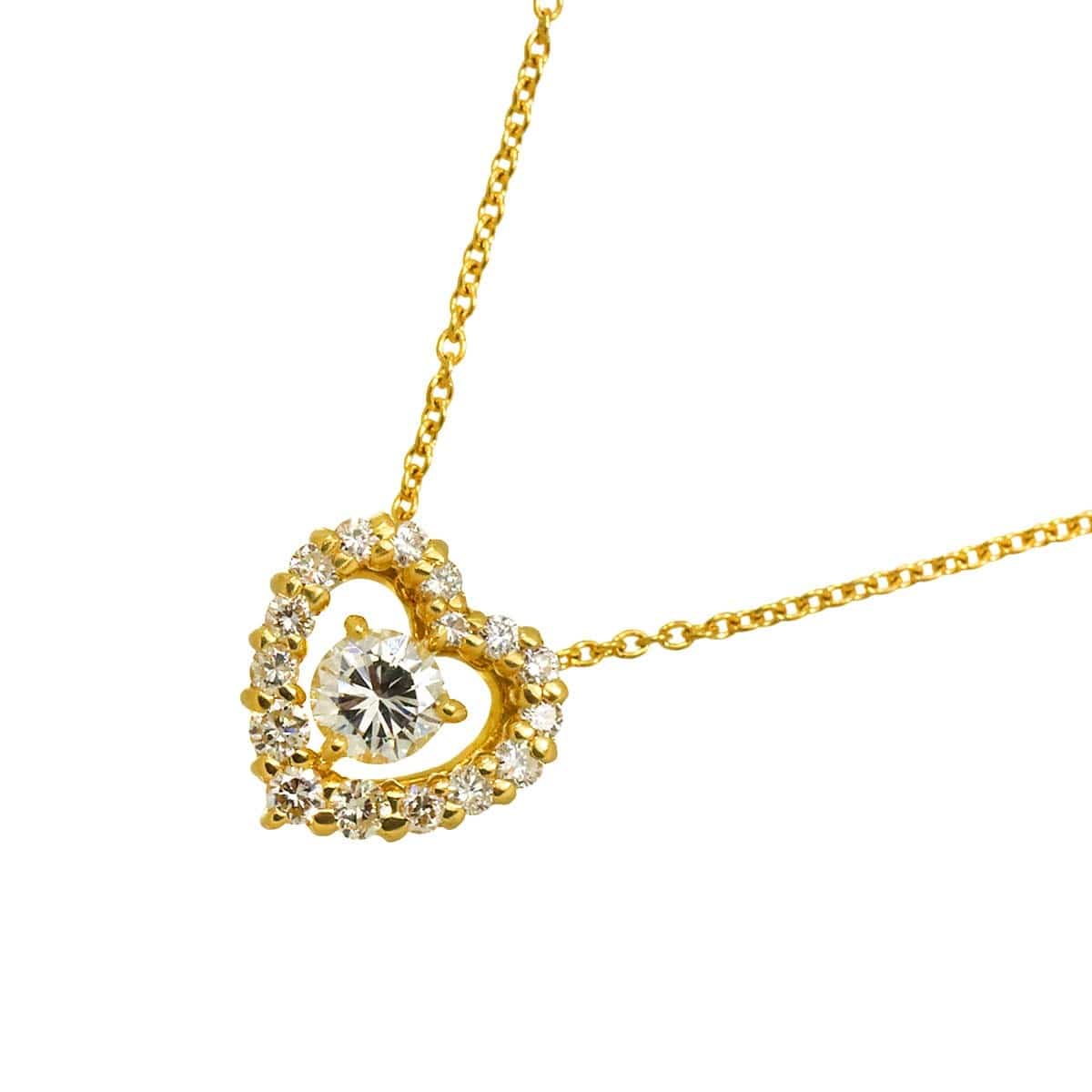 Unbranded Diamond 0.21ct/0.20ct Necklace 18K YG Yellow Gold 750 90305607