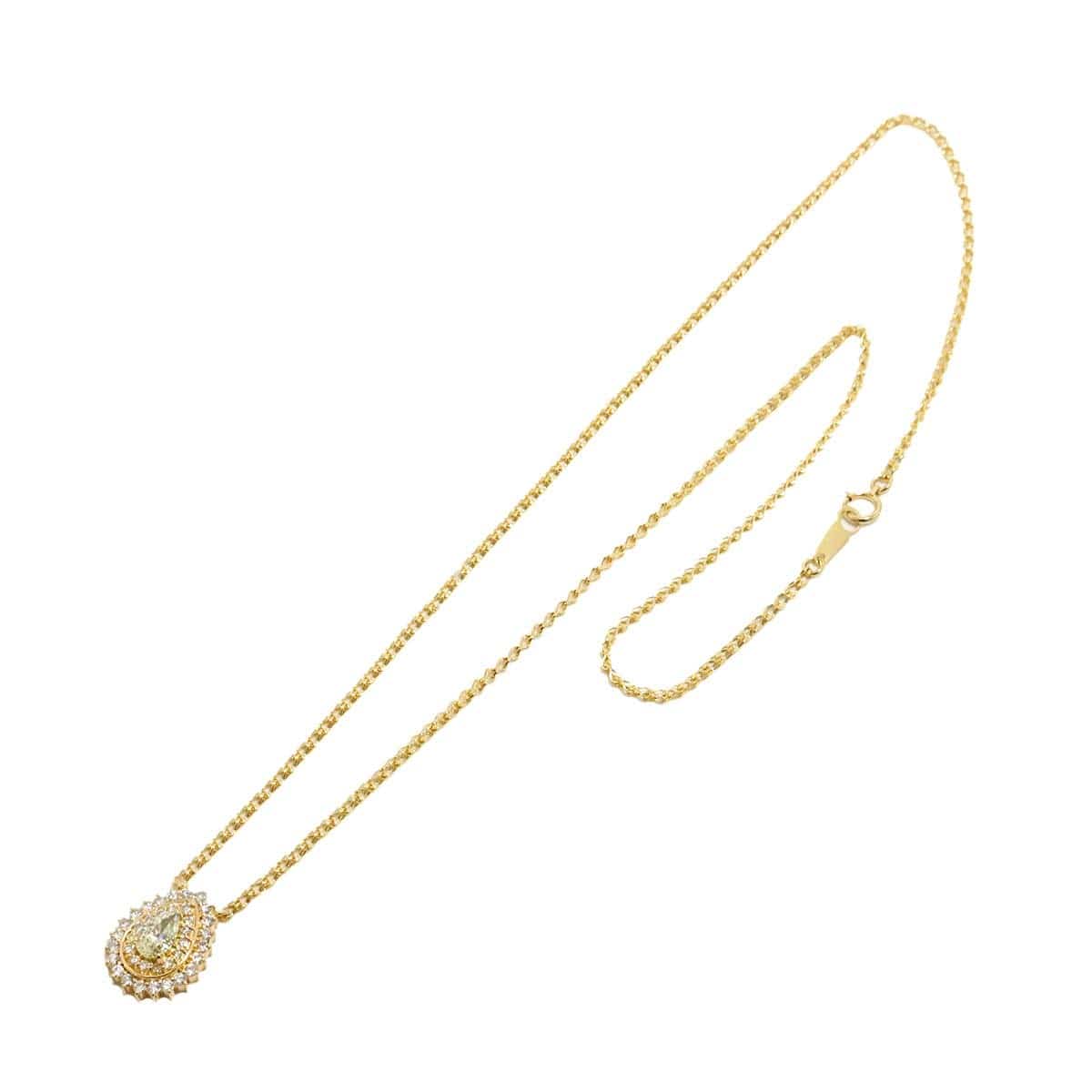 Unbranded Diamond 0.55ct/0.64ct Necklace 18K YG Yellow Gold 750 90304593