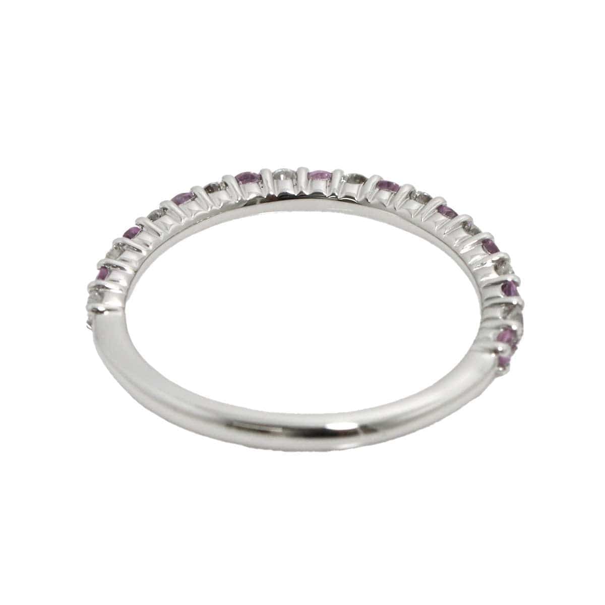 Unbranded Sapphire 0.28ct Diamond 0.19ct Ring 18K K18 WG White Gold size6(US) 90297446