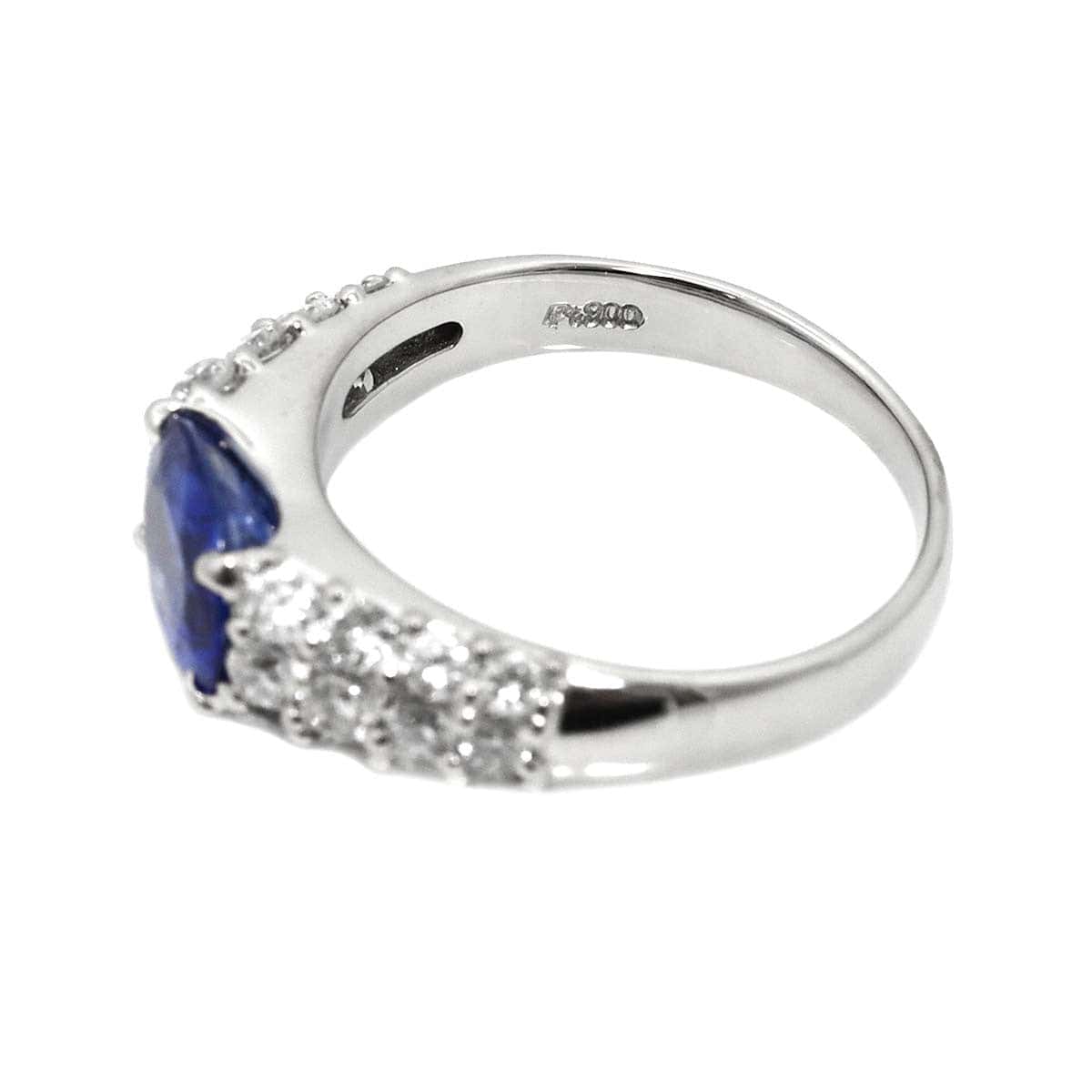 Unbranded Sapphire 1.99ct Diamond 0.95ct Ring Pt Platinum size6-6.25(US) 90316774