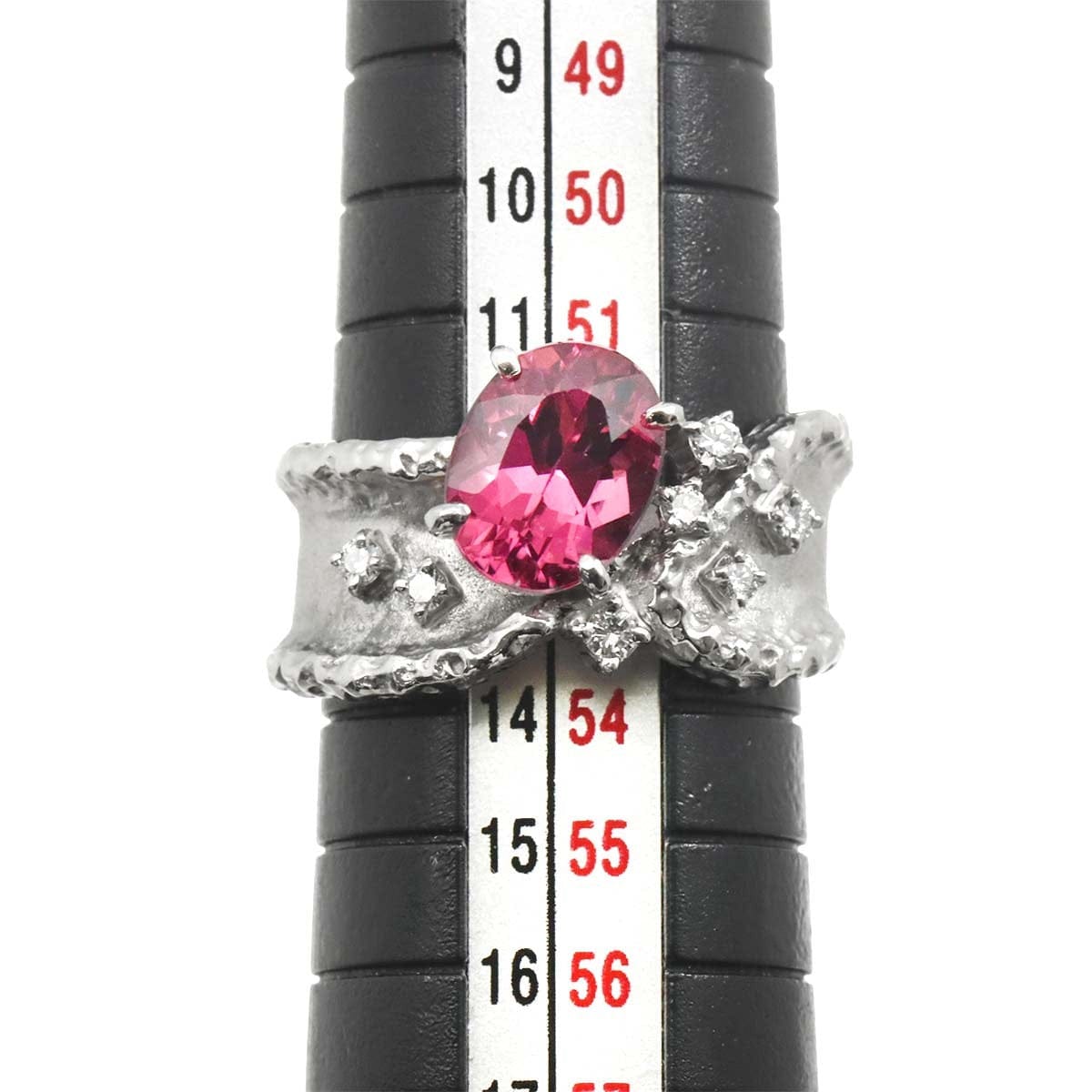 Unbranded Tourmaline 2.02ct Diamond 0.12ct Ring Pt Platinum size6-6.25(US) 90314999
