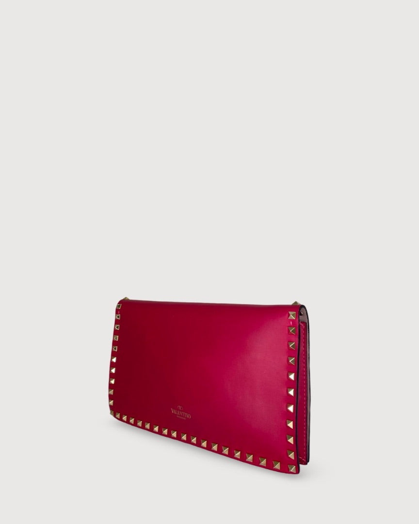 Valentino Valentino Rockstud Clutch Pink