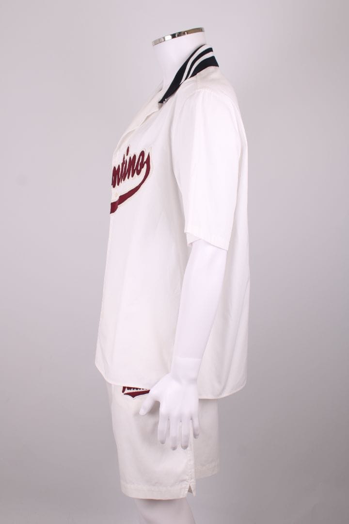 Valentino Valentino Varsity valentino set white/ Burgundy 48