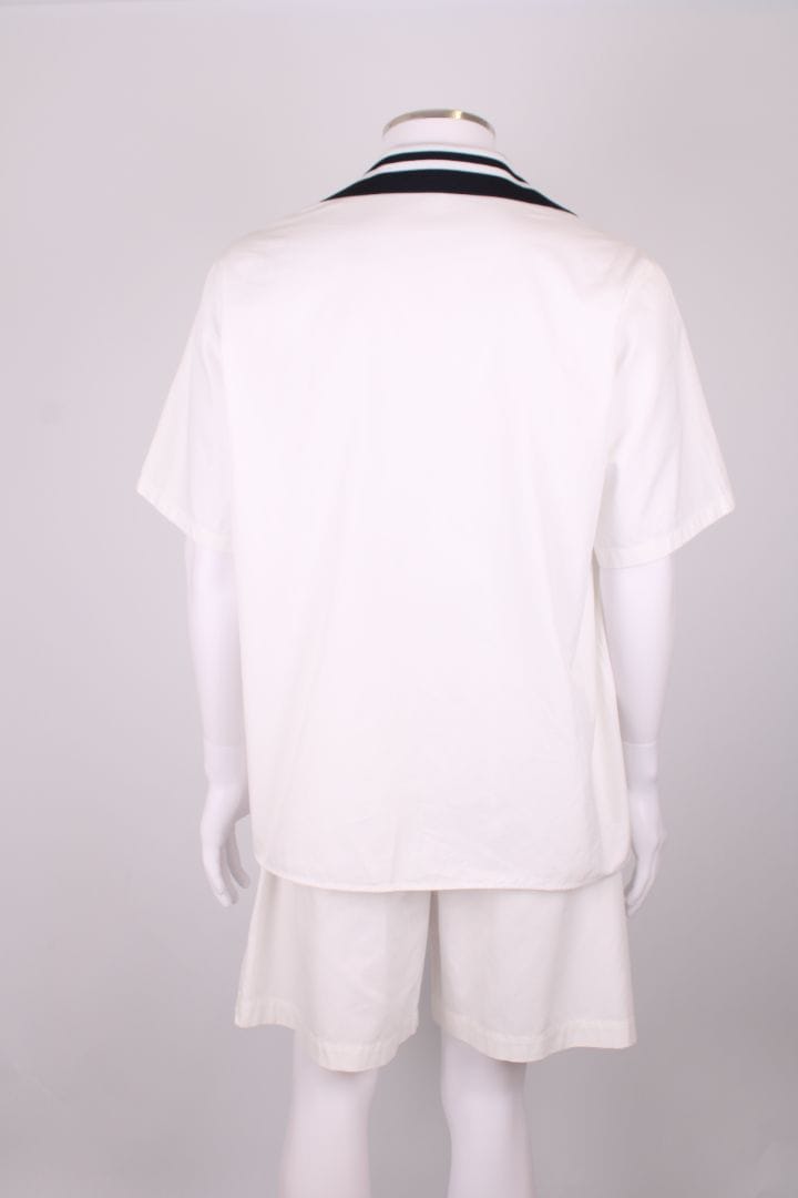 Valentino Valentino Varsity valentino set white/ Burgundy 48