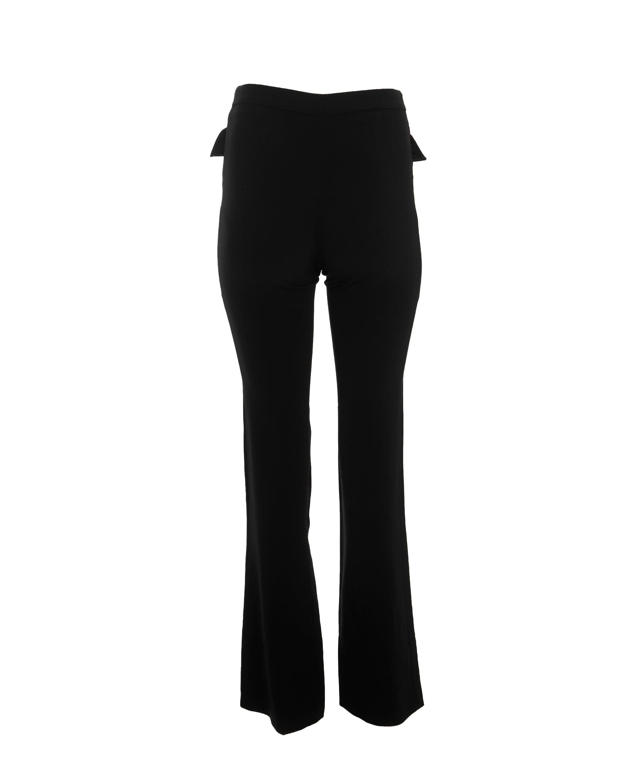 Valentino Valentino High-Waisted Bow Pocket Trousers with Luxe Detailing ALC2435