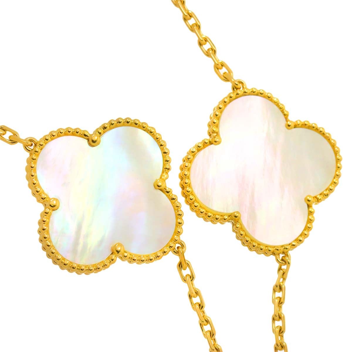 Van Cleef Arpels Van Cleef Arpels Magic Alhambra 11P Mother of Pearl MOP Necklace 18K YG 90292460
