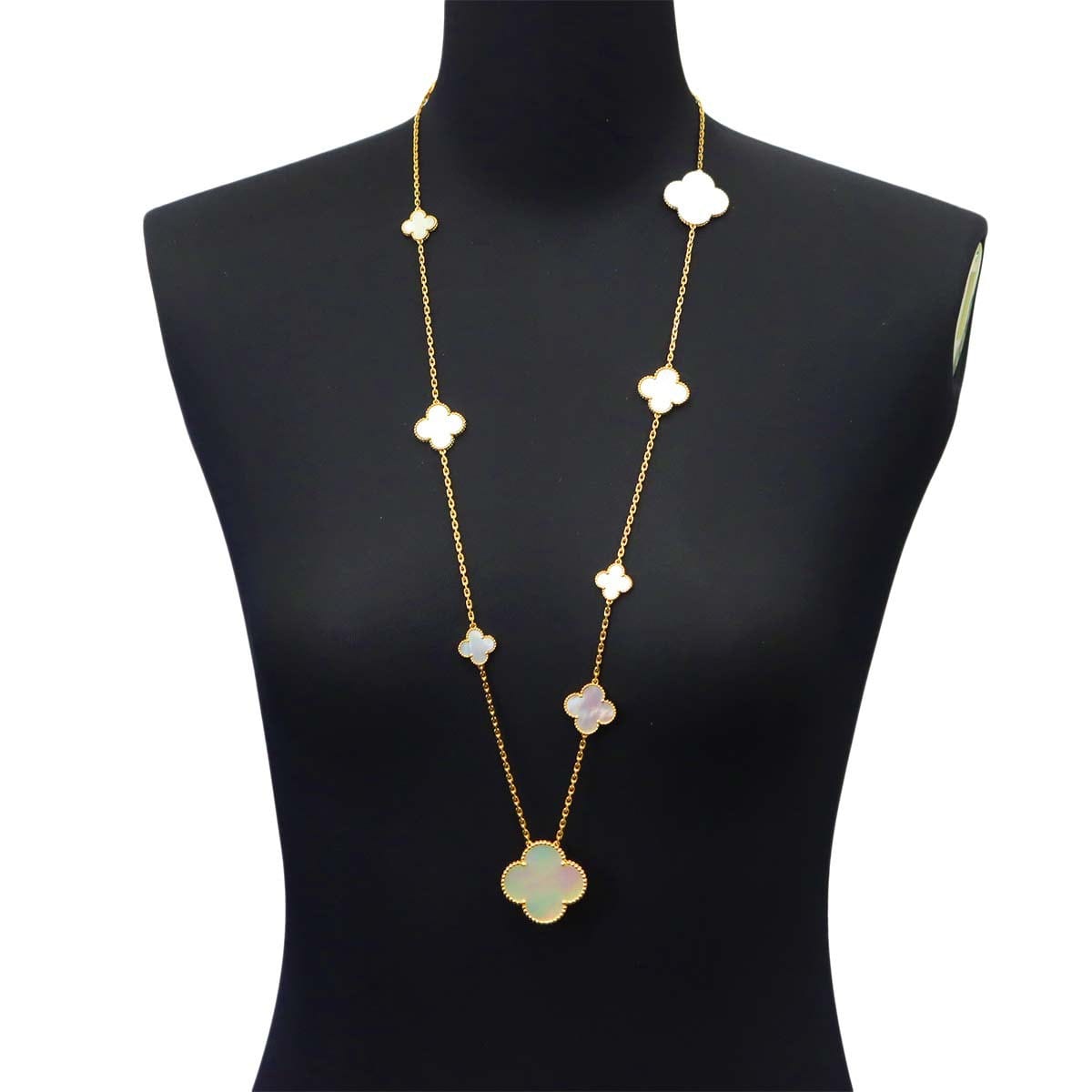Van Cleef Arpels Van Cleef Arpels Magic Alhambra 11P Mother of Pearl MOP Necklace 18K YG 90292460