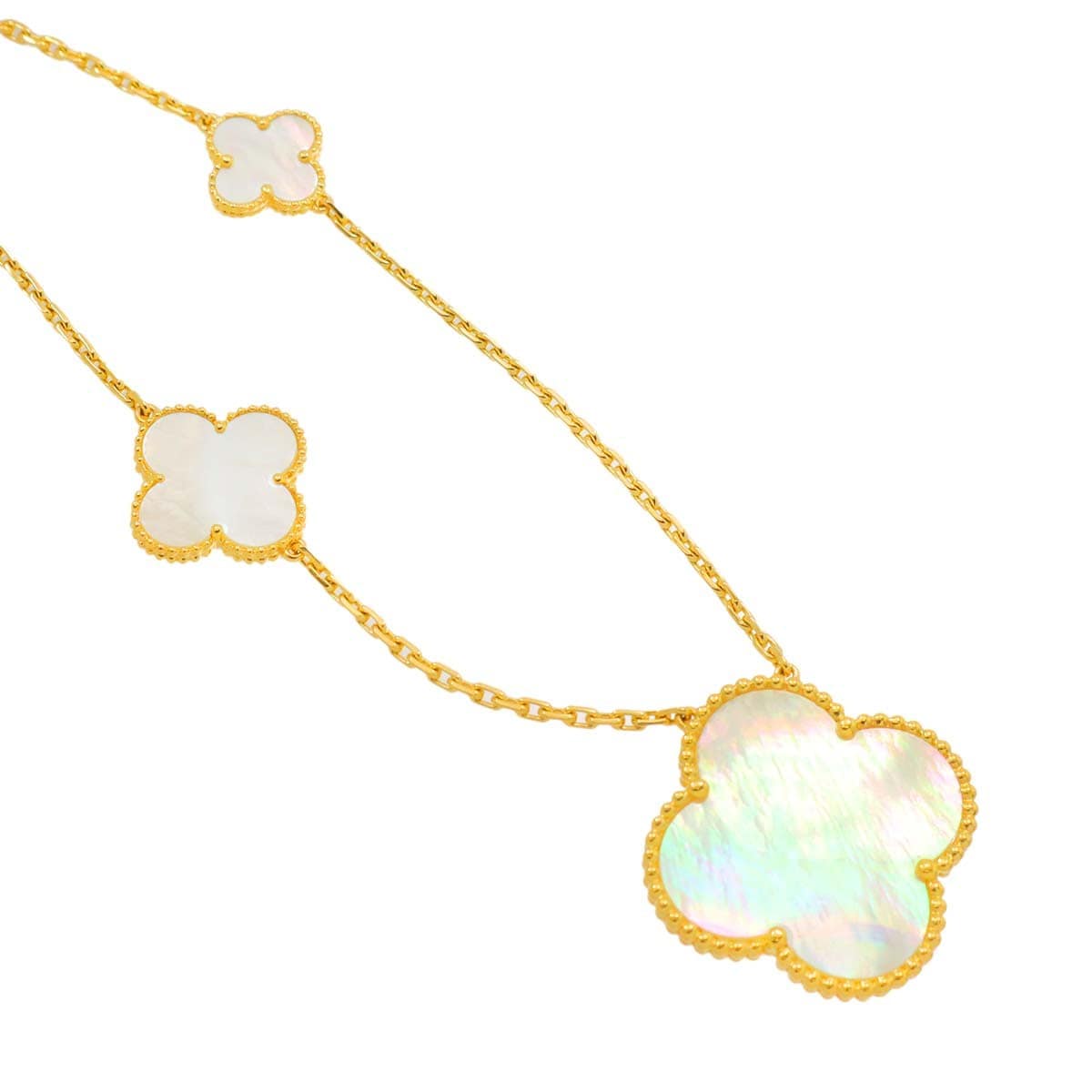 Van Cleef Arpels Van Cleef Arpels Magic Alhambra 11P Mother of Pearl MOP Necklace 18K YG 90292460