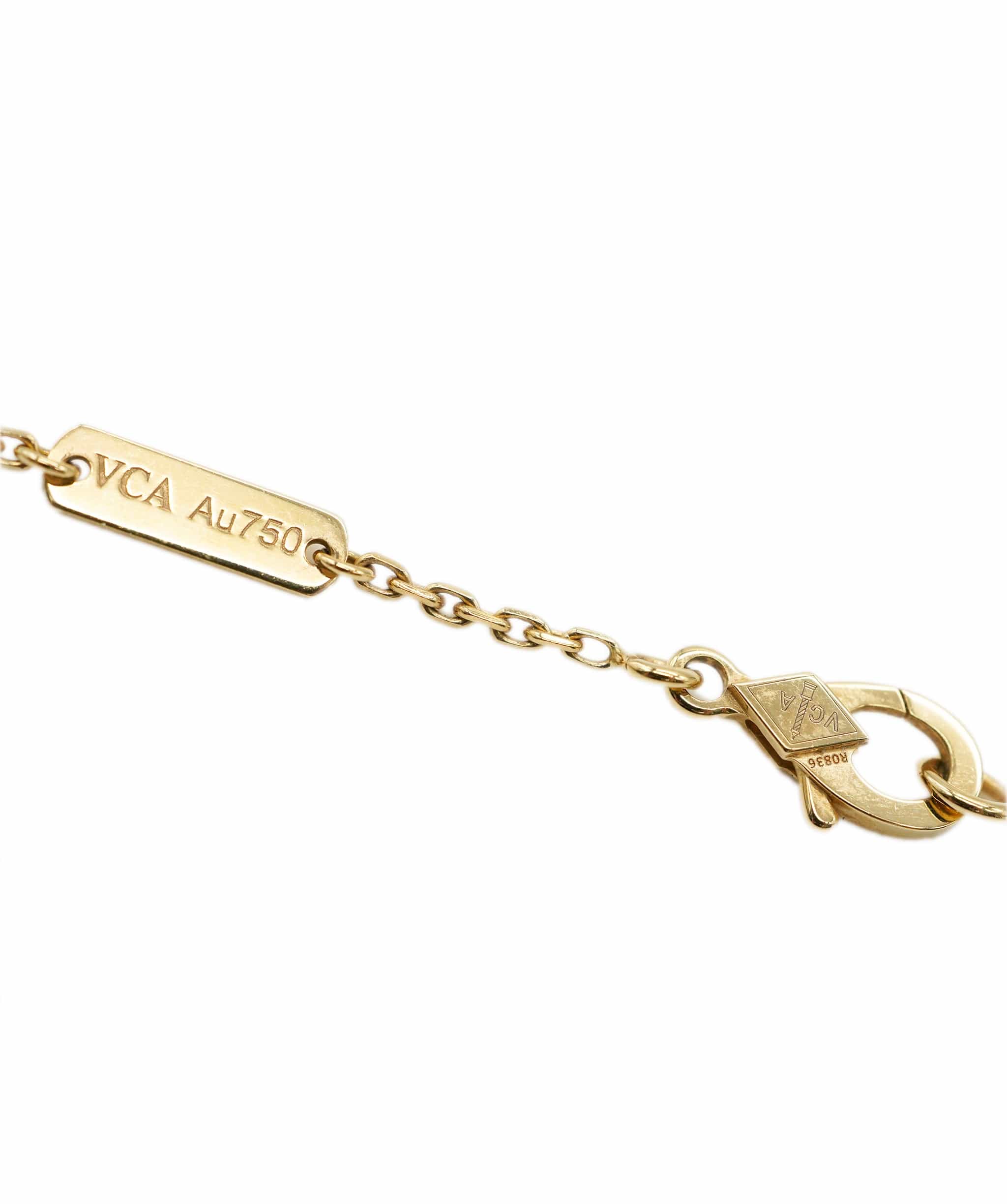 Van Cleef & Arpels Van Cleef Arpels Blue Porcelaine & Diamond 2019 Limited Edition Holiday Alhambra Pendant ALC2414