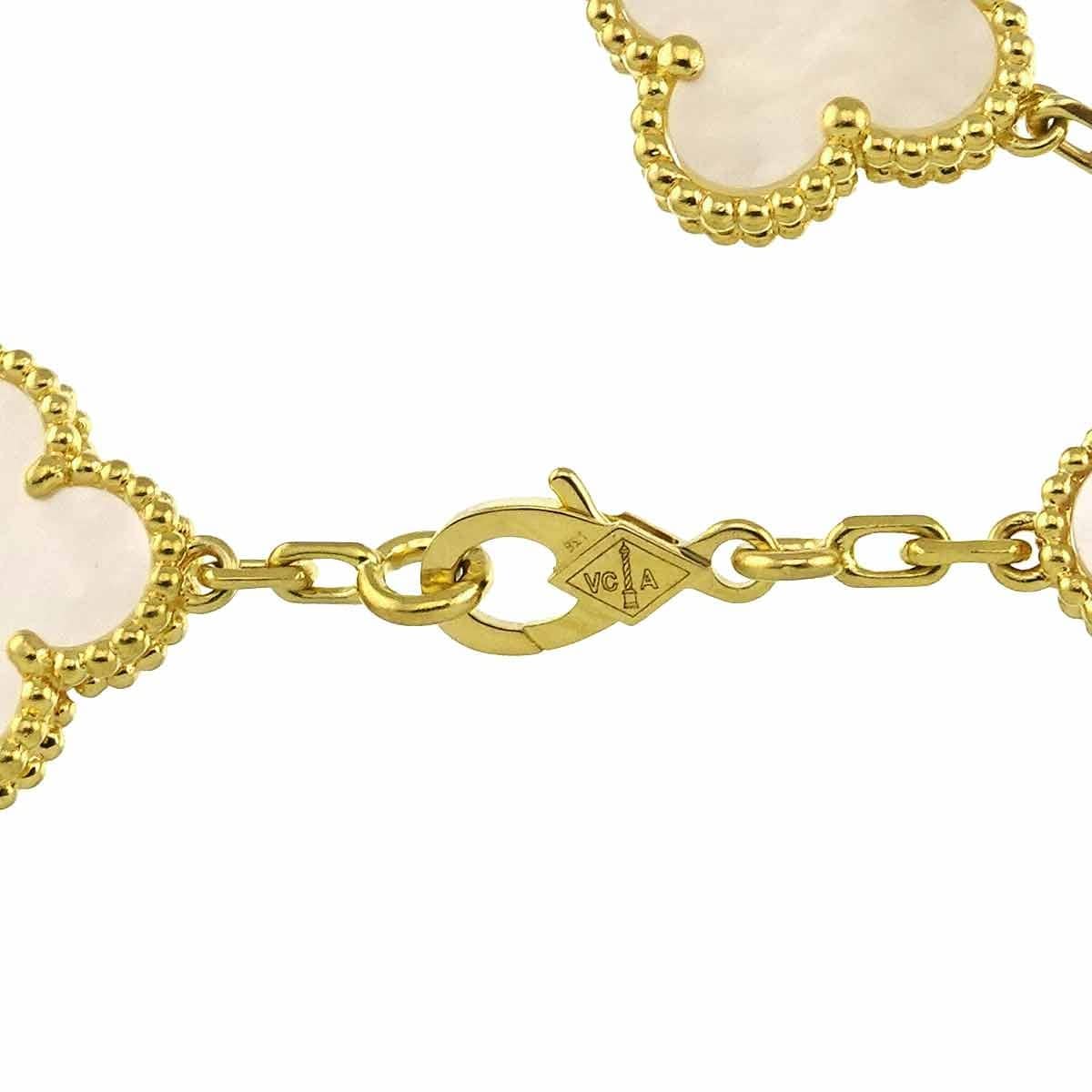 Van Cleef Arpels Van Cleef Arpels Vintage Alhambra Mother of Pearl Bracelet 18K YG 750 90290422