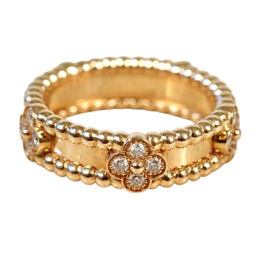 Van Cleef & Arpels VCA Perlée Sweet Clovers Ring #54
