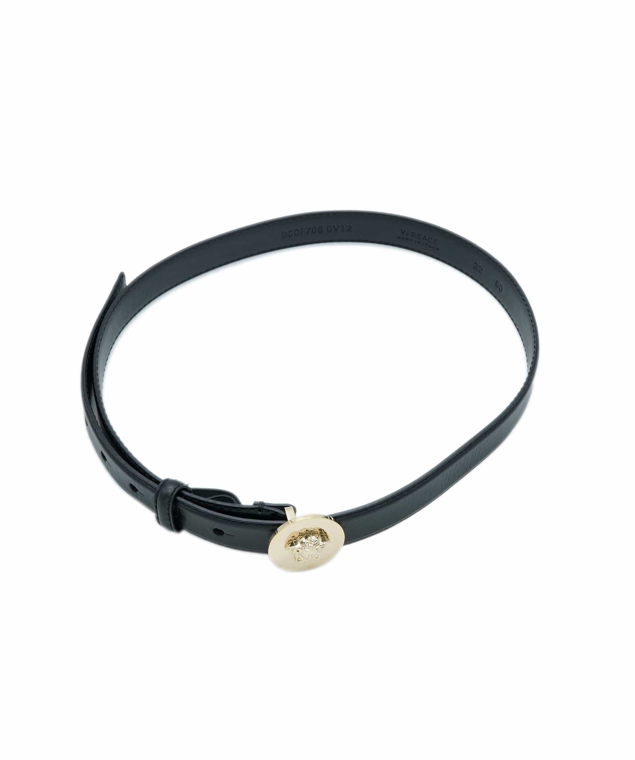 Versace Versace Belt Black Medusa ALC1014