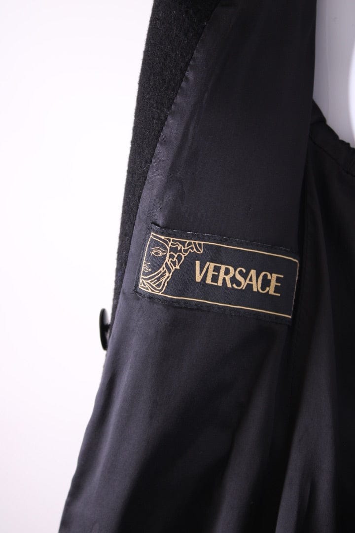 Versace Versace Wool Coat Black