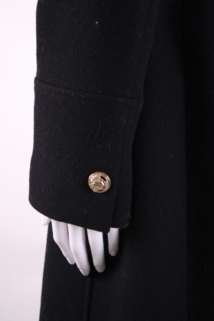 Versace Versace Wool Coat Black