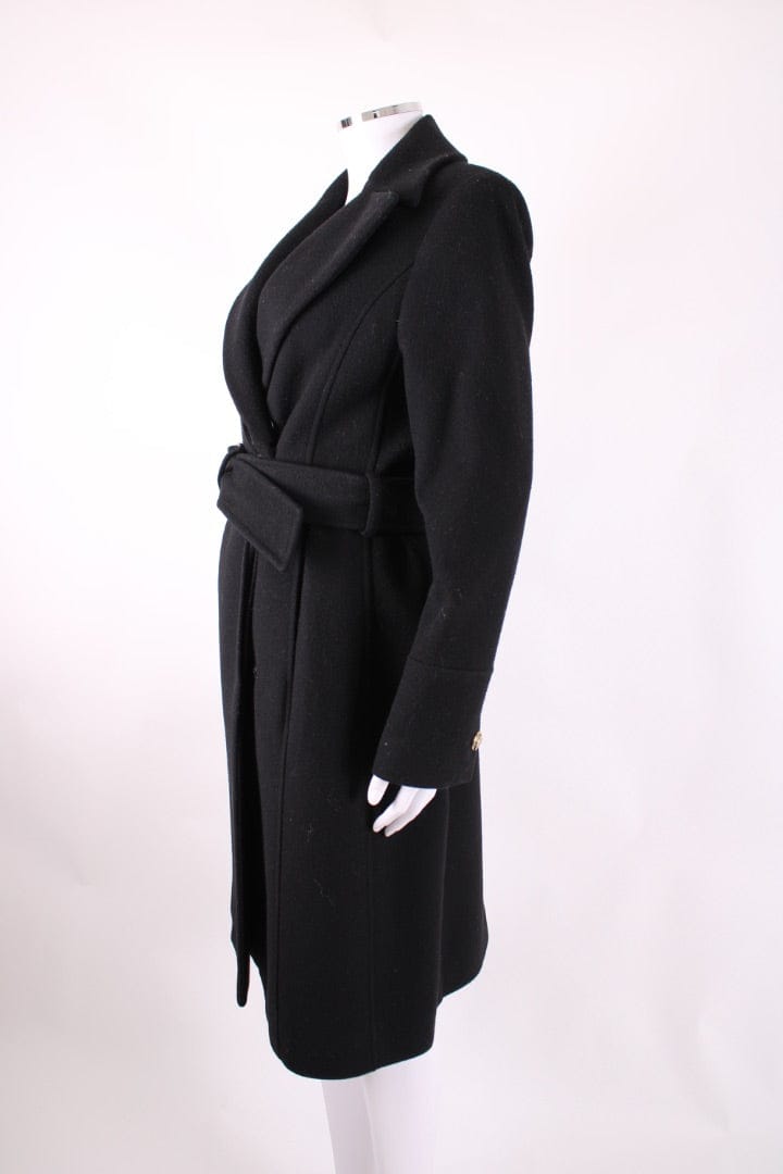 Versace Versace Wool Coat Black