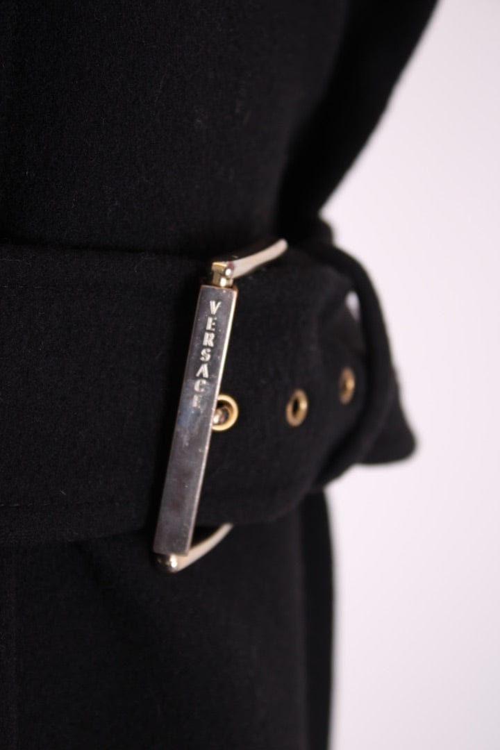 Versace Versace Wool Coat Black