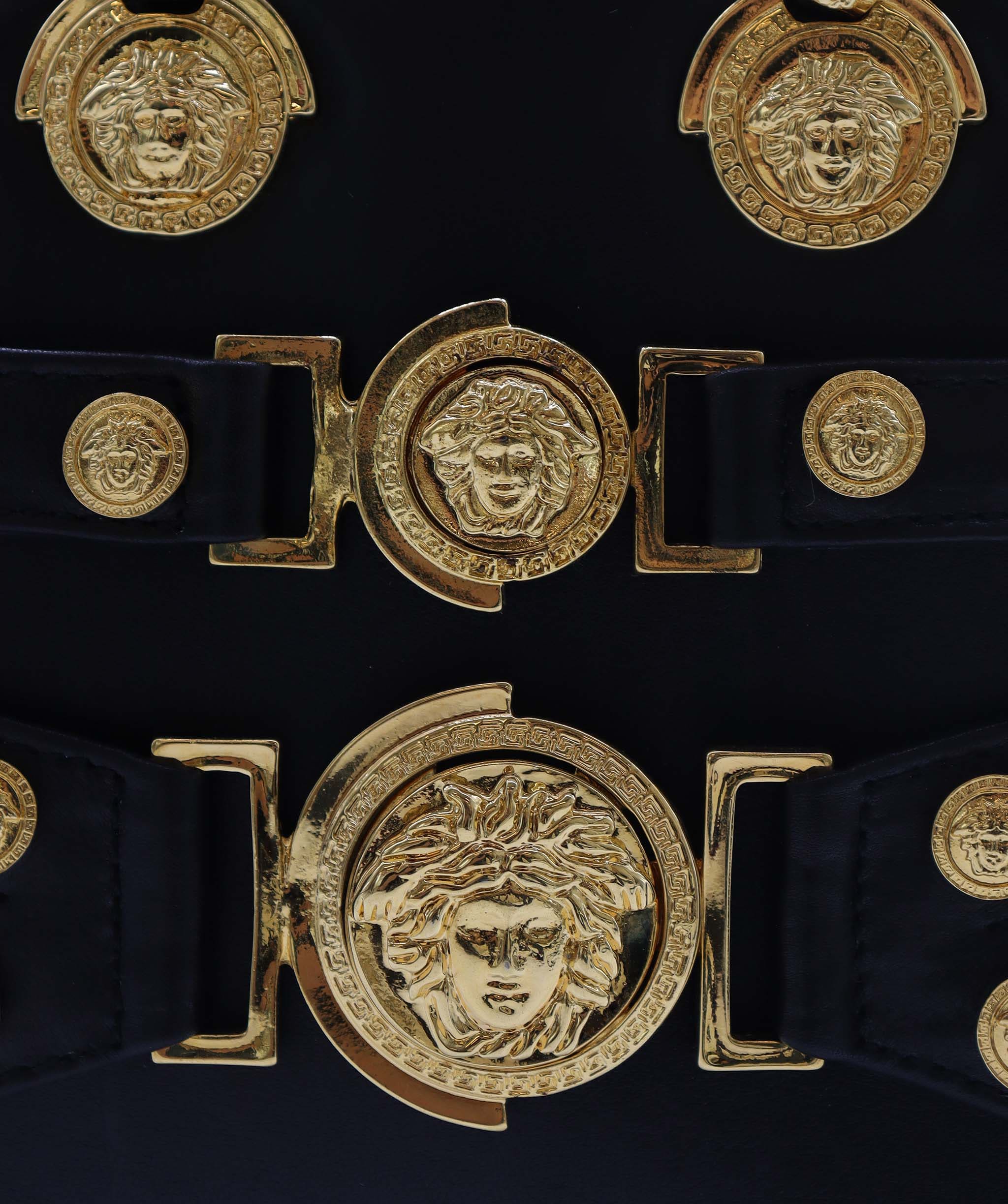 Versace Gianni Versace Medusa 2way bag Balck Gold - DXBS1950