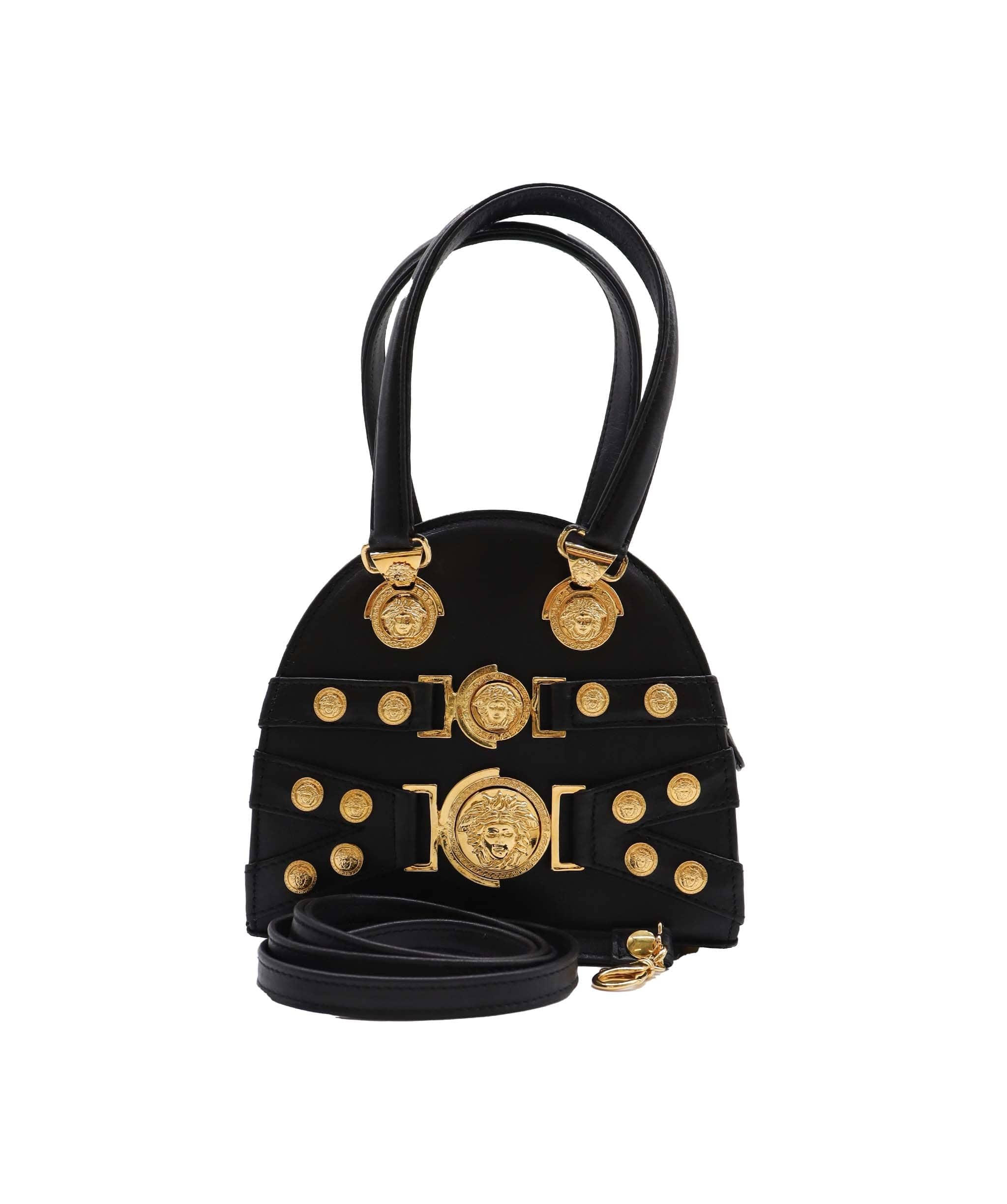 Versace Gianni Versace Medusa 2way bag Balck Gold - DXBS1950