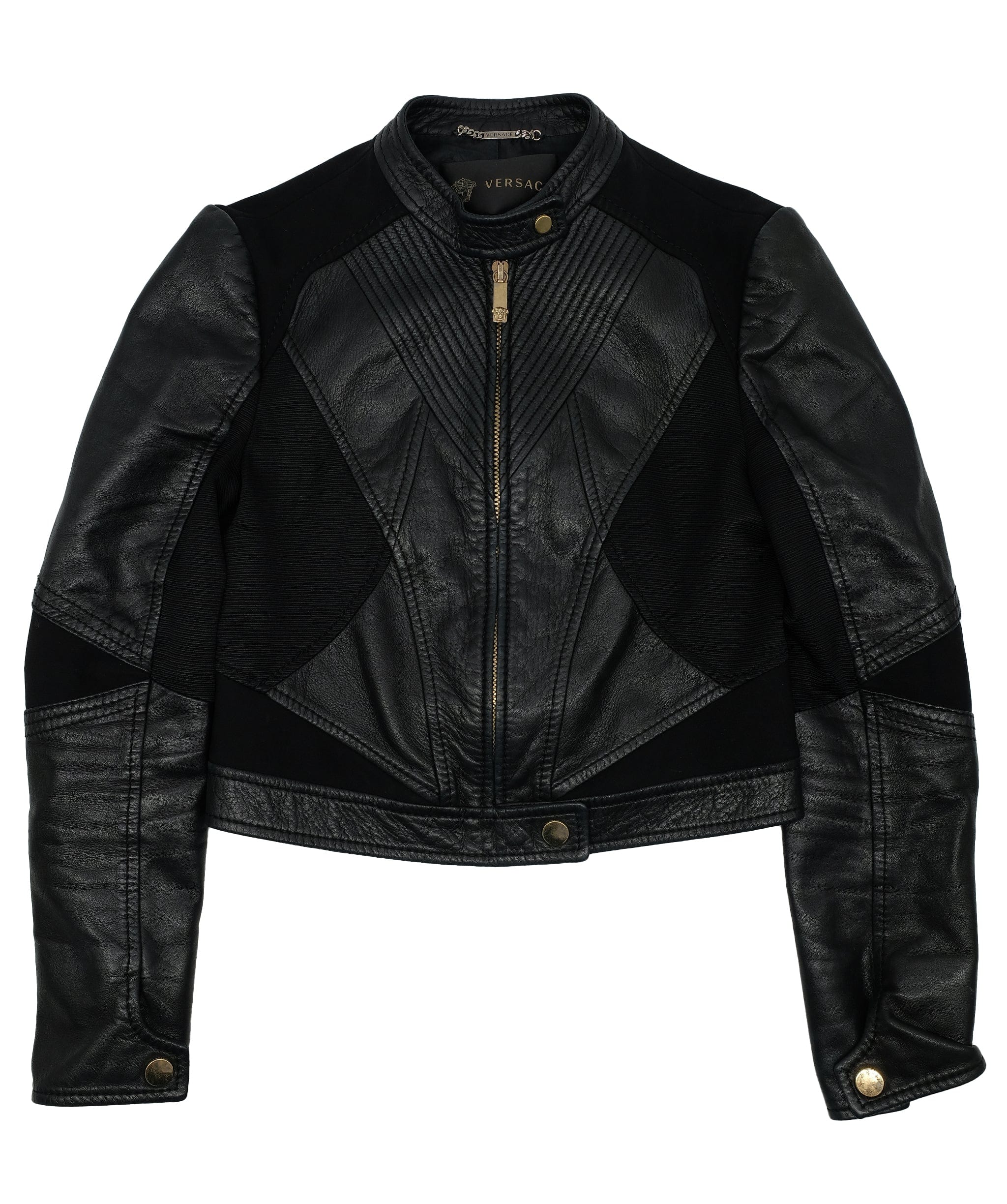 Versace Versace Leather Jacket black RJC3179