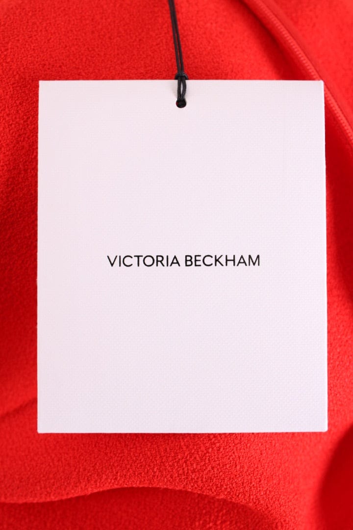 Victoria Beckham Victoria Beckham Keyhole V Neck Dress Red 12