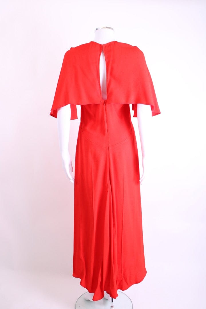 Victoria Beckham Victoria Beckham Keyhole V Neck Dress Red 12