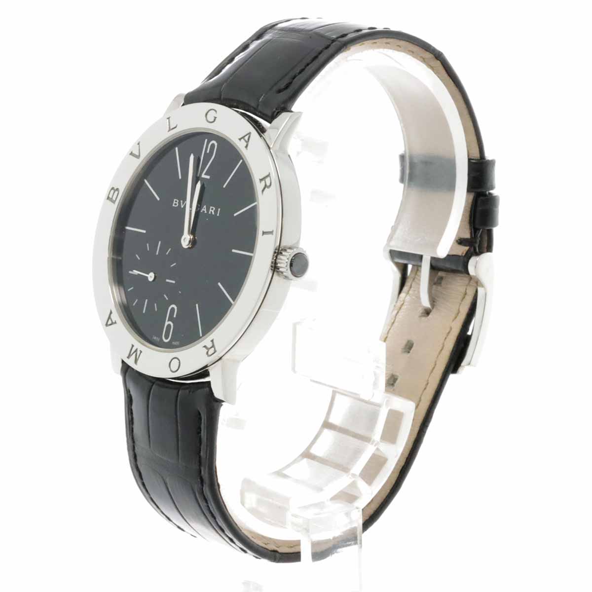 VINTAGE LOVER PURPOSE BVLGARI Bvlgari Roma Finissimo BB41SXTRO Men's Watch Black Hand-wound Watch BVLGARI Bvlgari 90261410