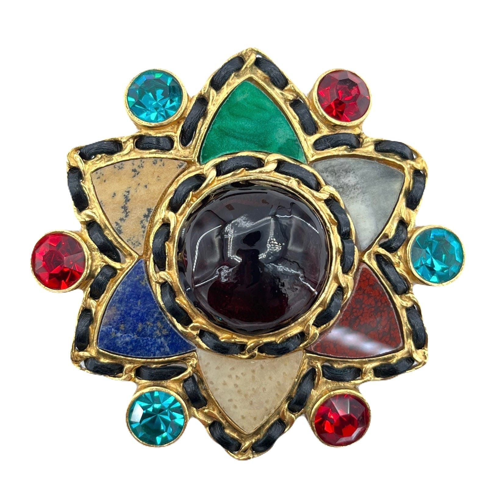 VINTAGE LOVER PURPOSE CHANEL VINTAGE BROACH COLOR STONE ACCESSORY 95A 90217269