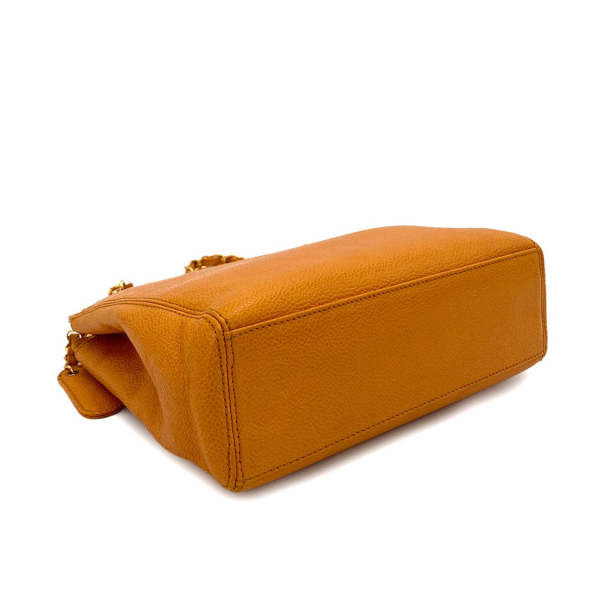 VINTAGE LOVER PURPOSE CHANEL VINTAGE CHAIN TOTE BAG ORANGE CAVIAR SKIN 90249812