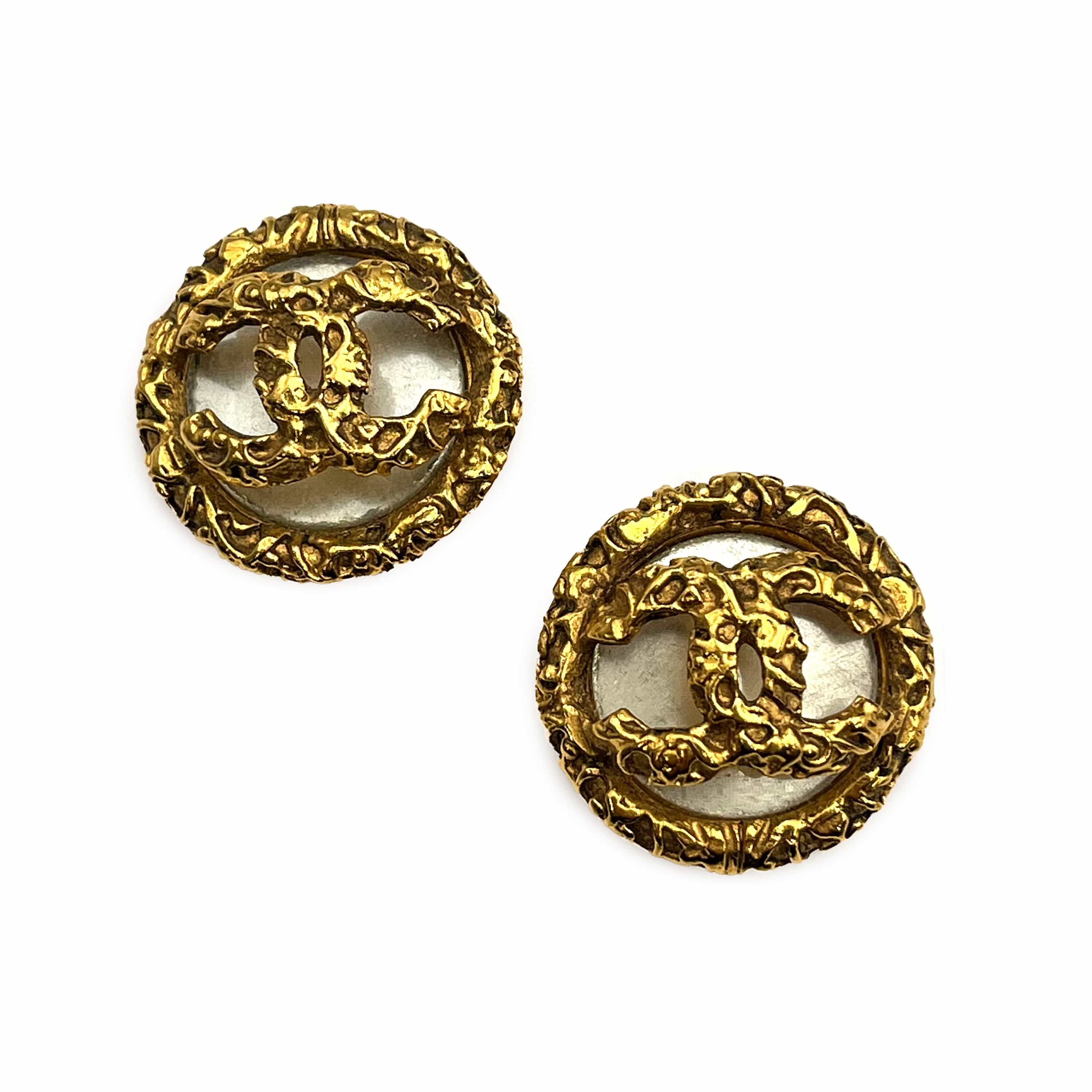 VINTAGE LOVER PURPOSE CHANEL VINTAGE EARRINGS COCOMARK FAKEPEARL ACCESSORY 93P 90217378