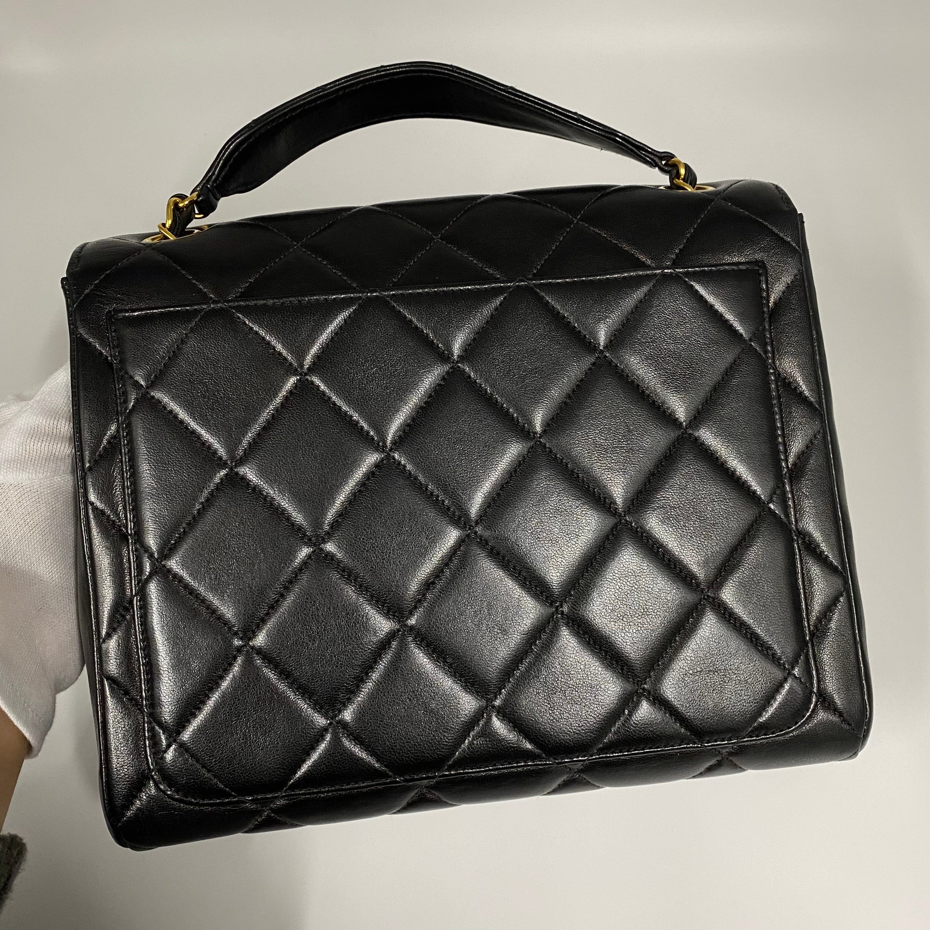 VINTAGE LOVER PURPOSE CHANEL VINTAGE MATELASSE CHAIN SHOULDER BAG BLACK LAMB SKIN 90215296