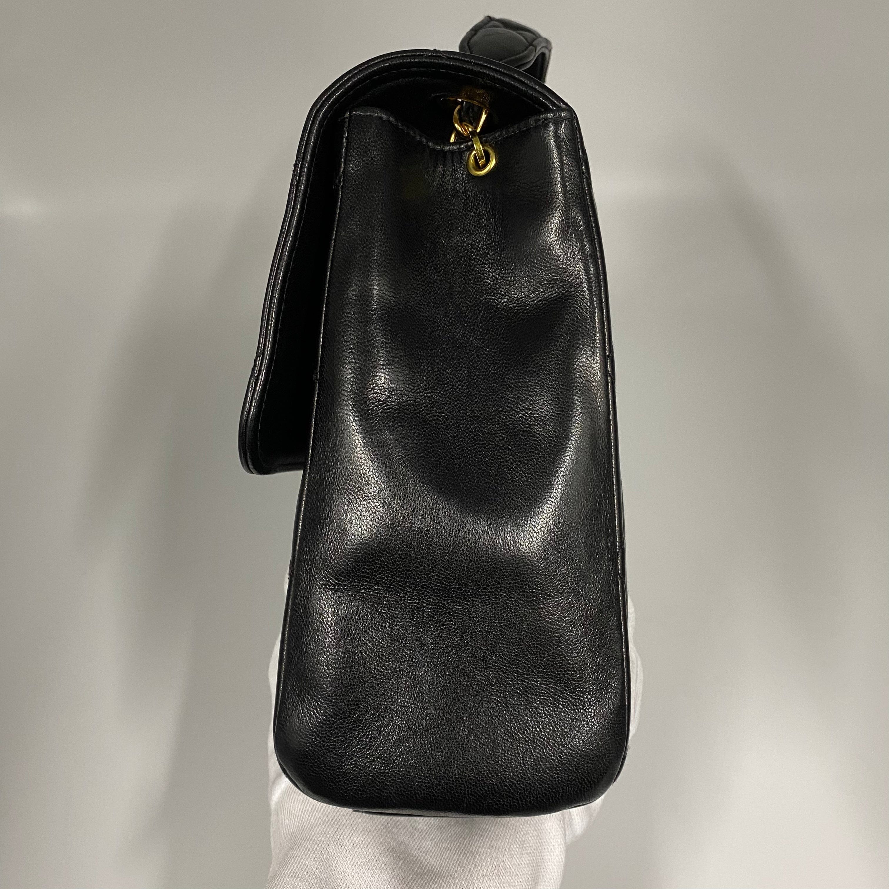 VINTAGE LOVER PURPOSE CHANEL VINTAGE MATELASSE CHAIN SHOULDER BAG BLACK LAMB SKIN 90215296