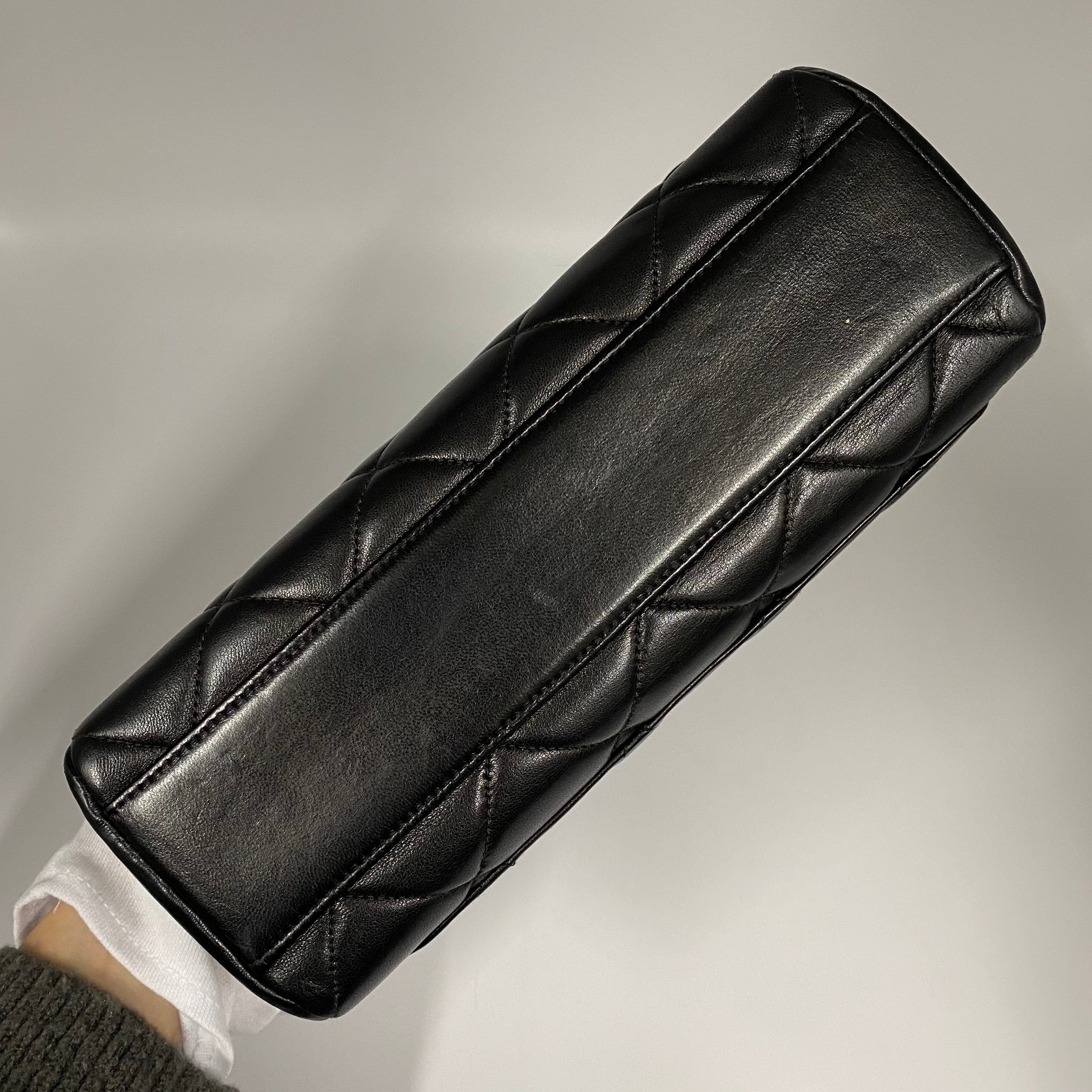 VINTAGE LOVER PURPOSE CHANEL VINTAGE MATELASSE CHAIN SHOULDER BAG BLACK LAMB SKIN 90215296