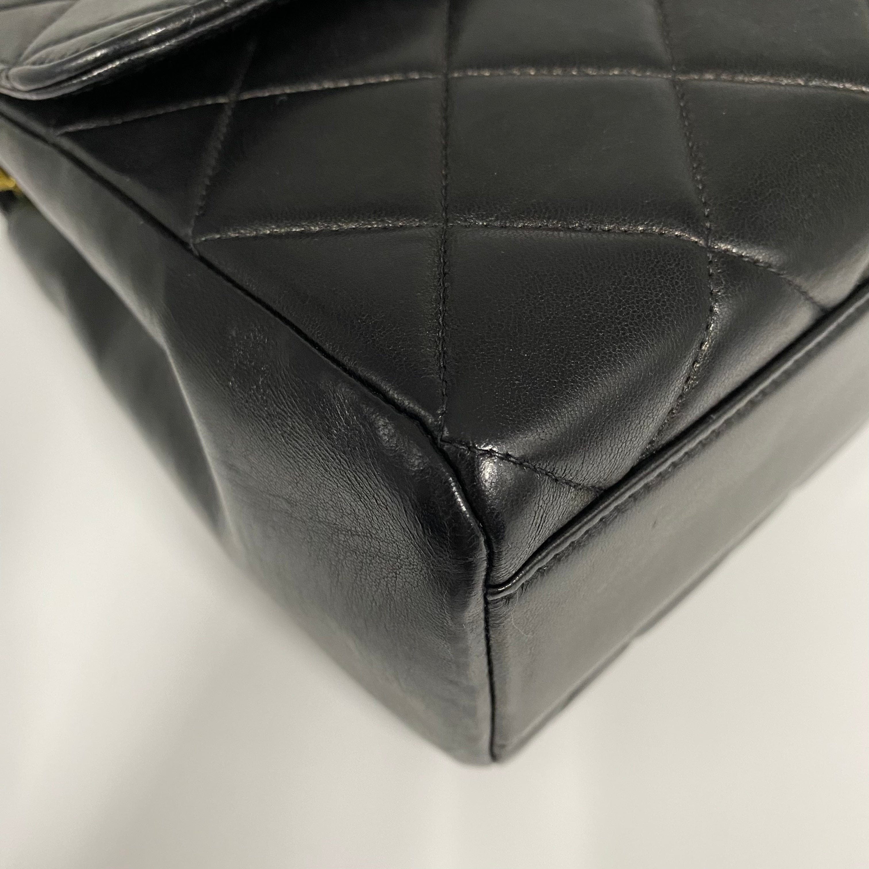 VINTAGE LOVER PURPOSE CHANEL VINTAGE MATELASSE CHAIN SHOULDER BAG BLACK LAMB SKIN 90215296