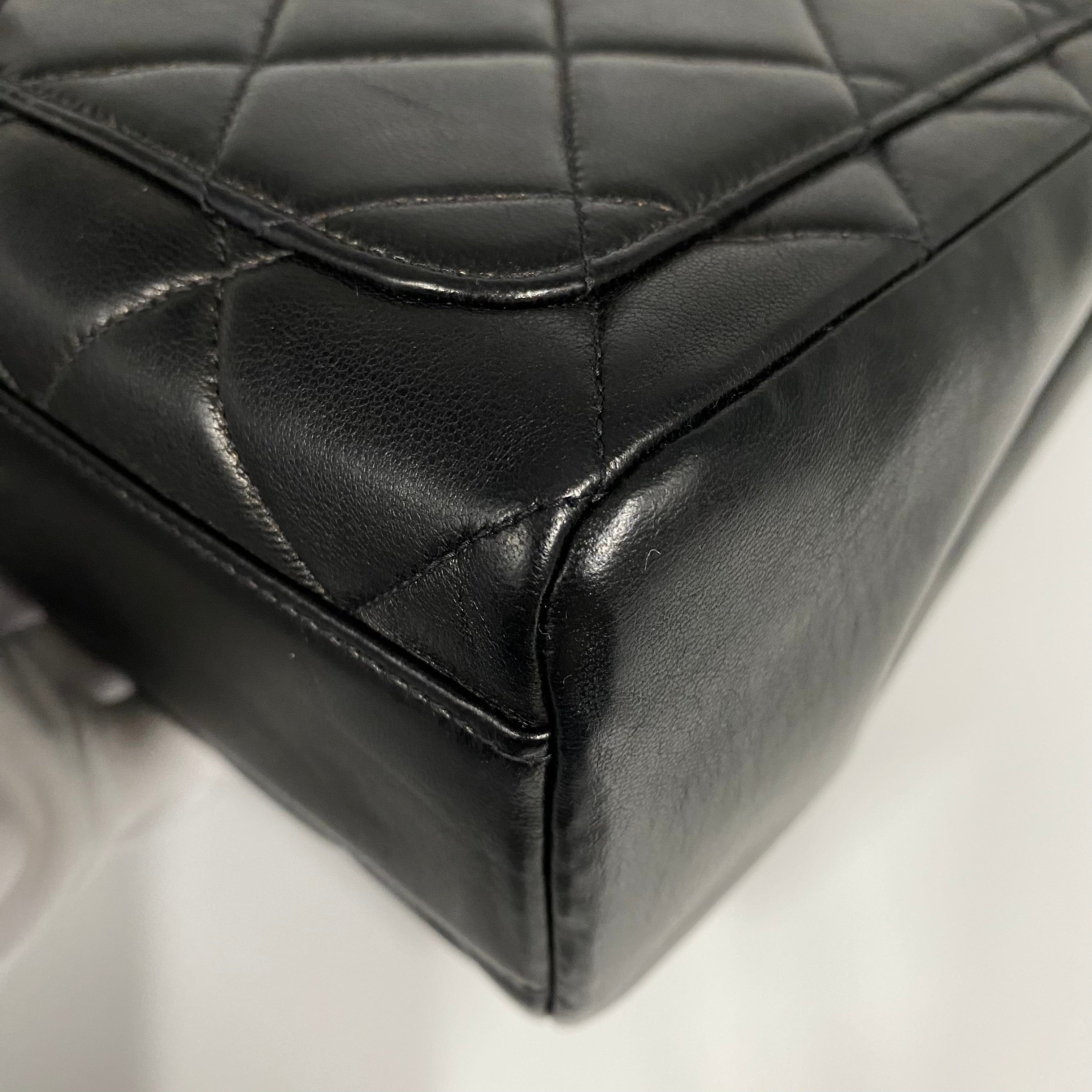 VINTAGE LOVER PURPOSE CHANEL VINTAGE MATELASSE CHAIN SHOULDER BAG BLACK LAMB SKIN 90215296