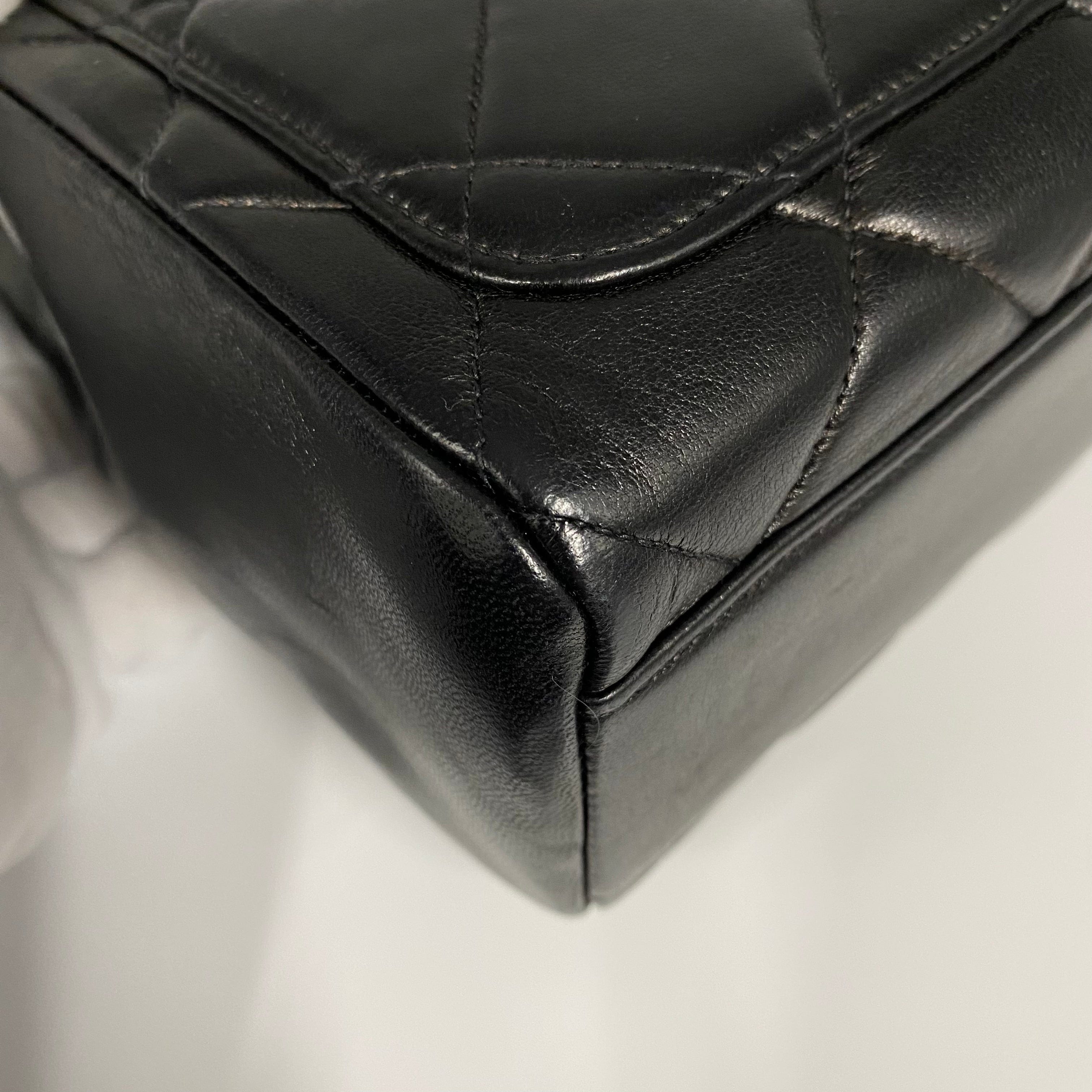 VINTAGE LOVER PURPOSE CHANEL VINTAGE MATELASSE CHAIN SHOULDER BAG BLACK LAMB SKIN 90215296