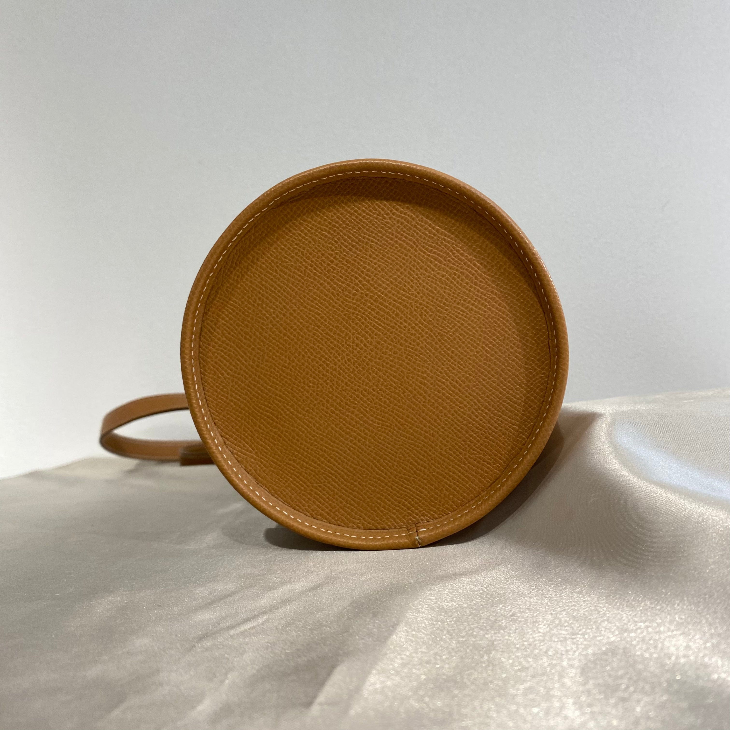 VINTAGE LOVER PURPOSE HERMES TAMBLE GOLD COUCHEVEL SHOULDER BAG 〇S 90208964